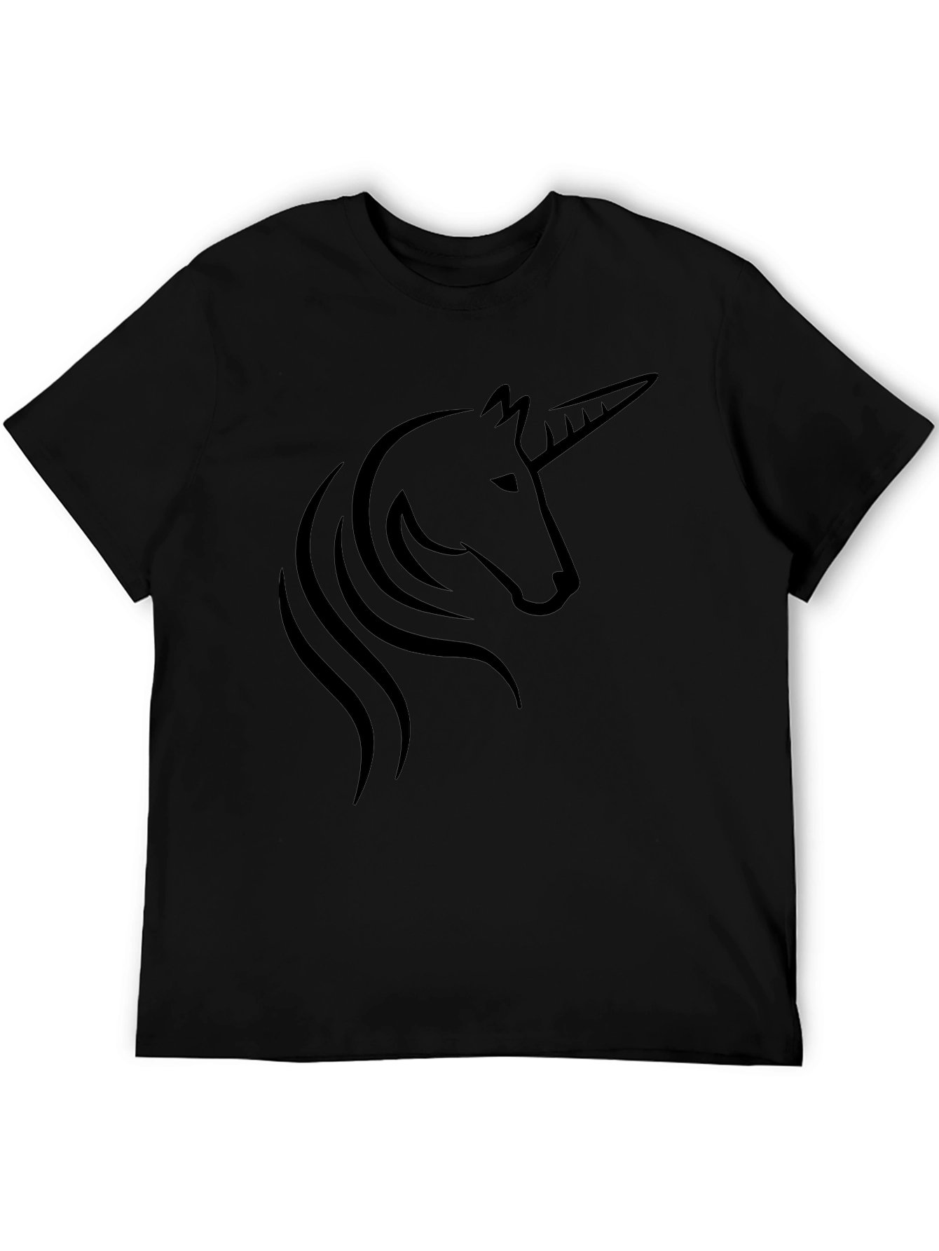 Unicorn Graphic Black T-Shirt