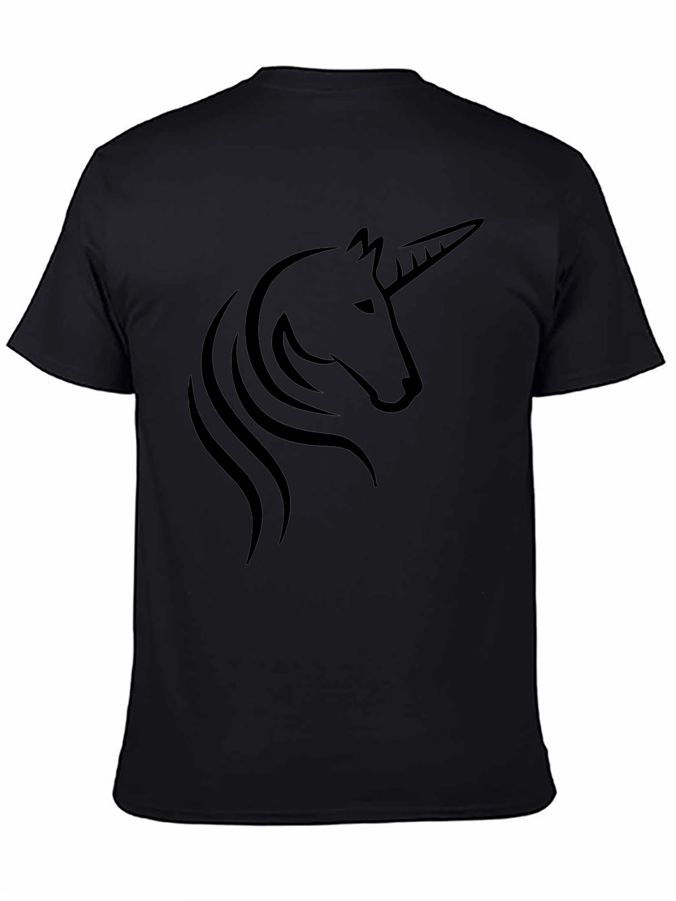 Unicorn Graphic Black T-Shirt