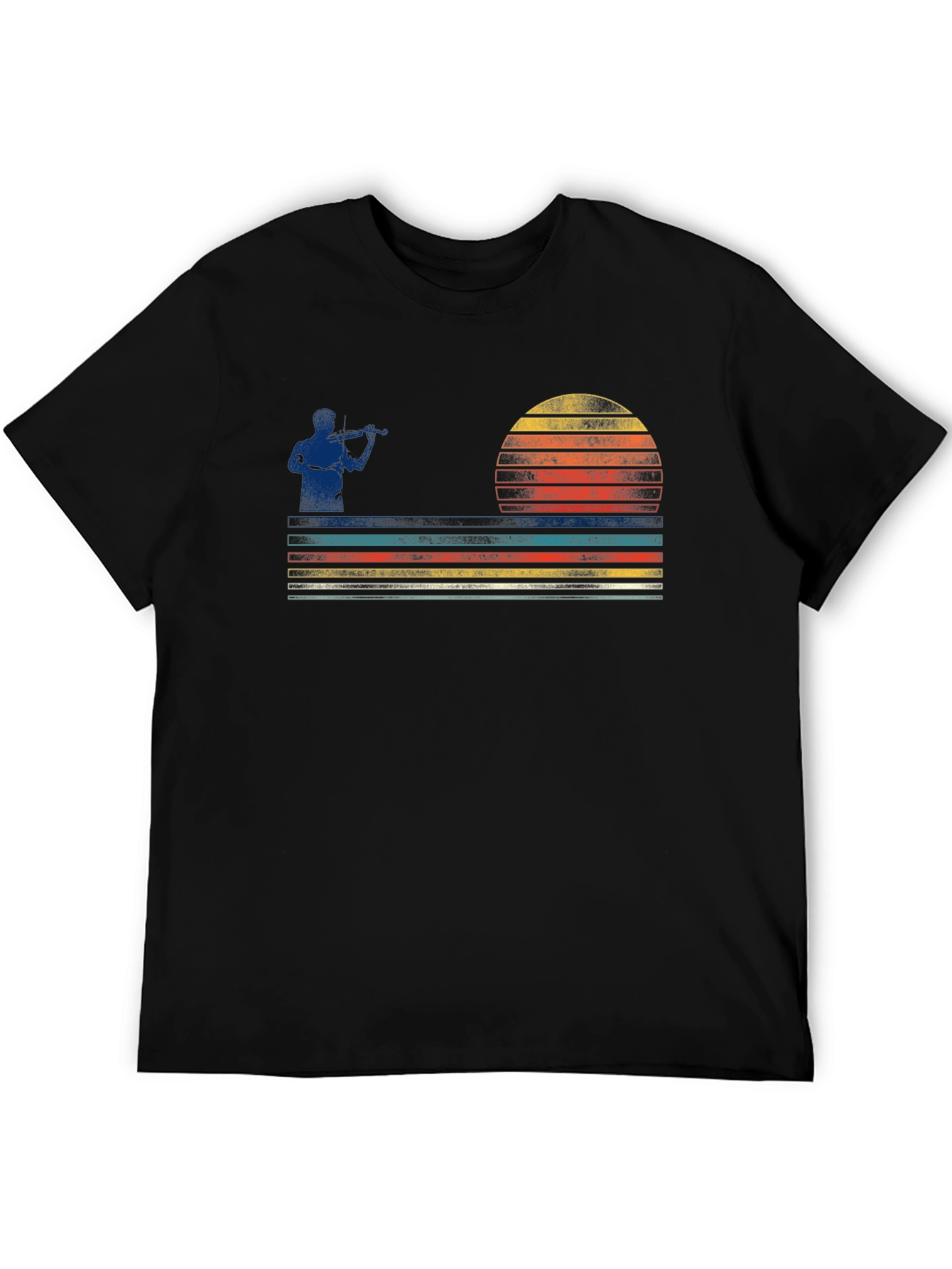 Retro Fiddler Sunset Graphic Tee