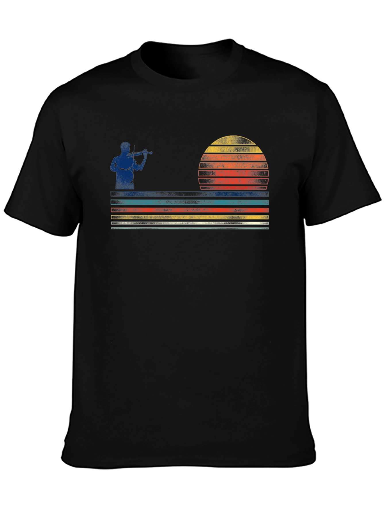 Retro Fiddler Sunset Graphic Tee