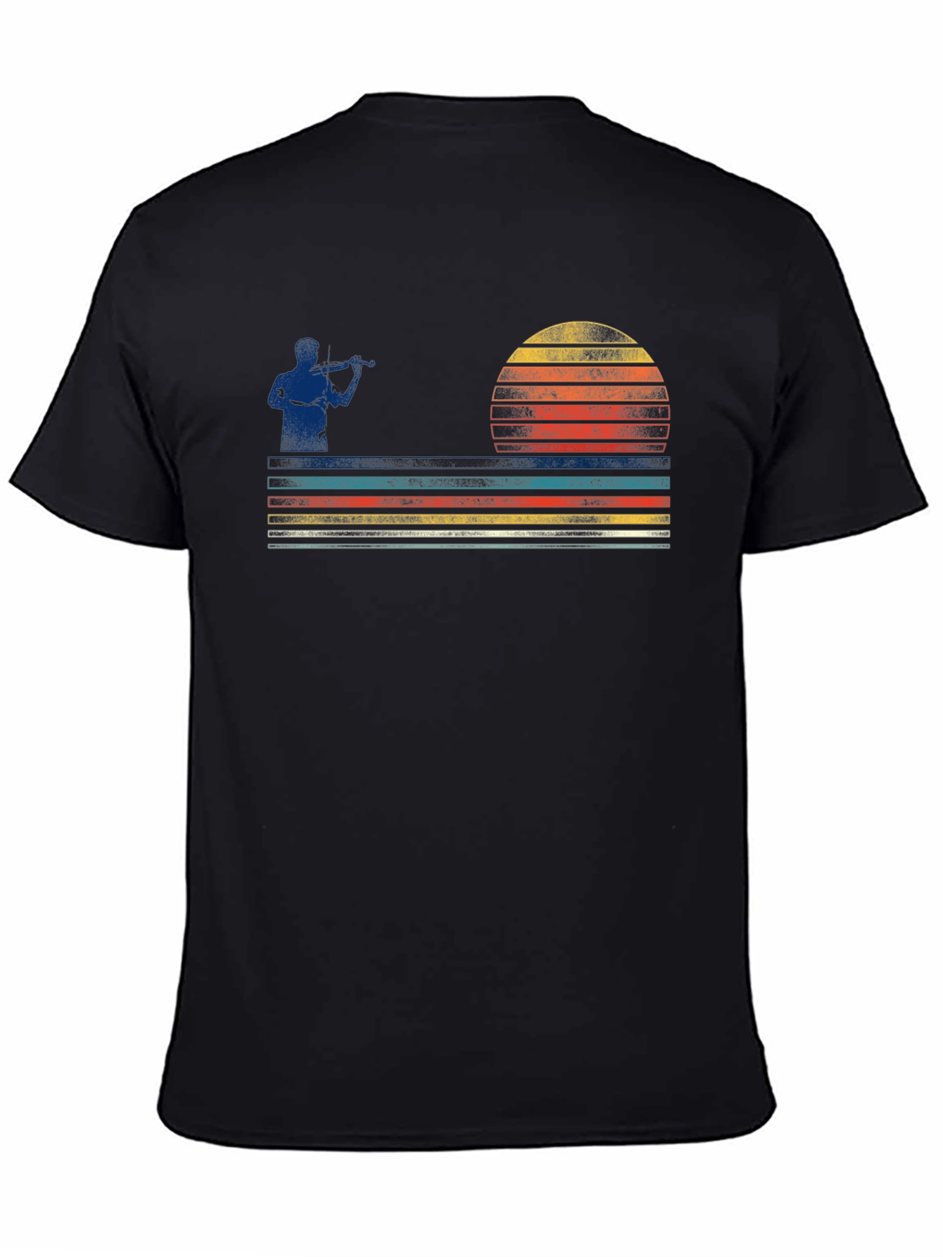 Retro Fiddler Sunset Graphic Tee