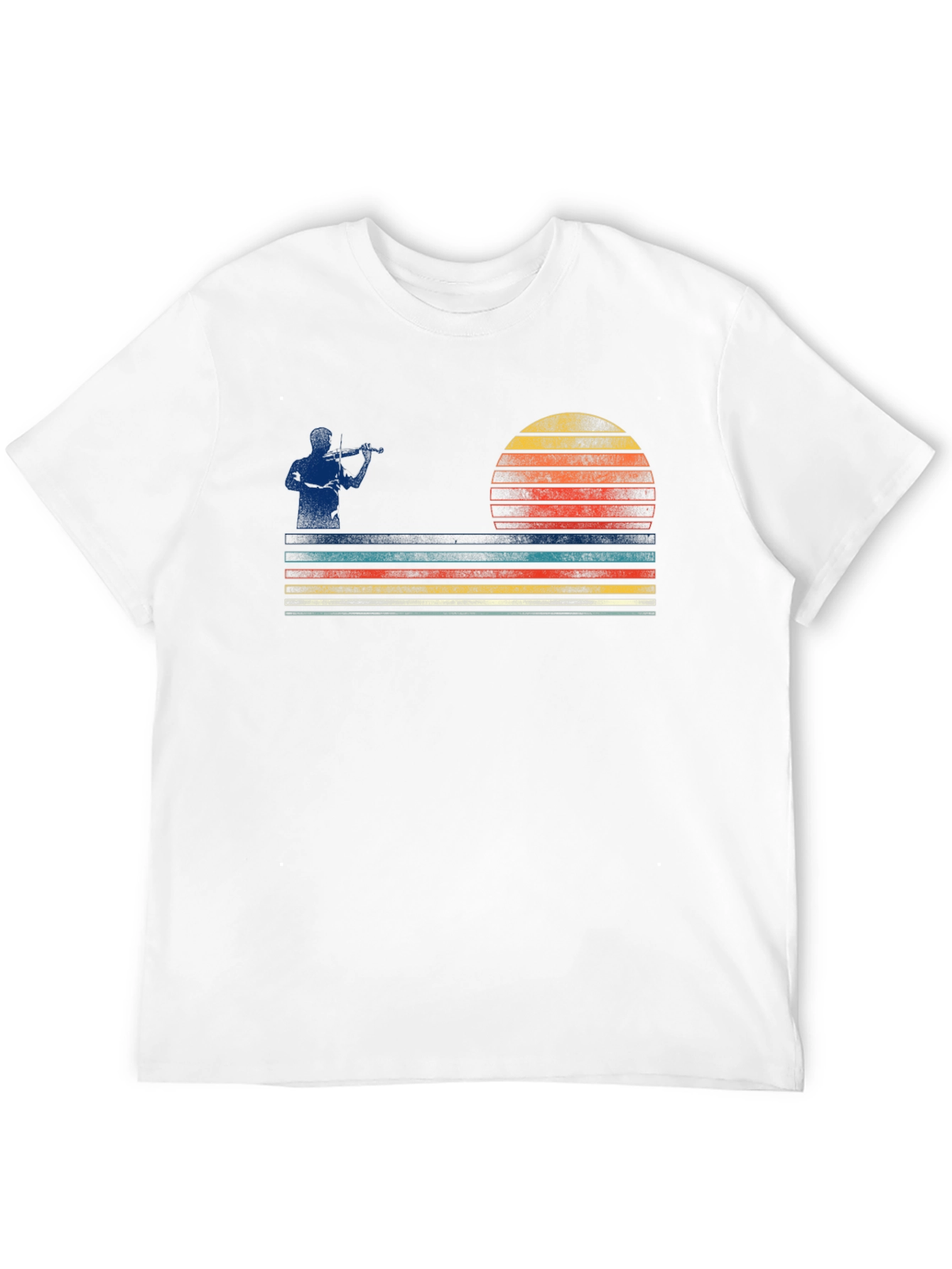 Retro Fiddler Sunset Graphic Tee