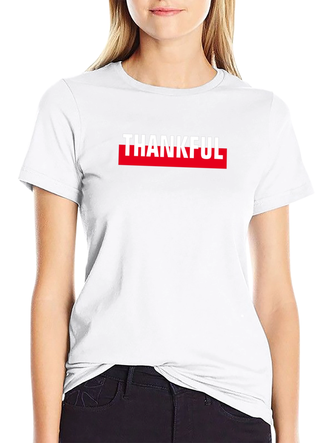 Thankful Graphic Tee - Black