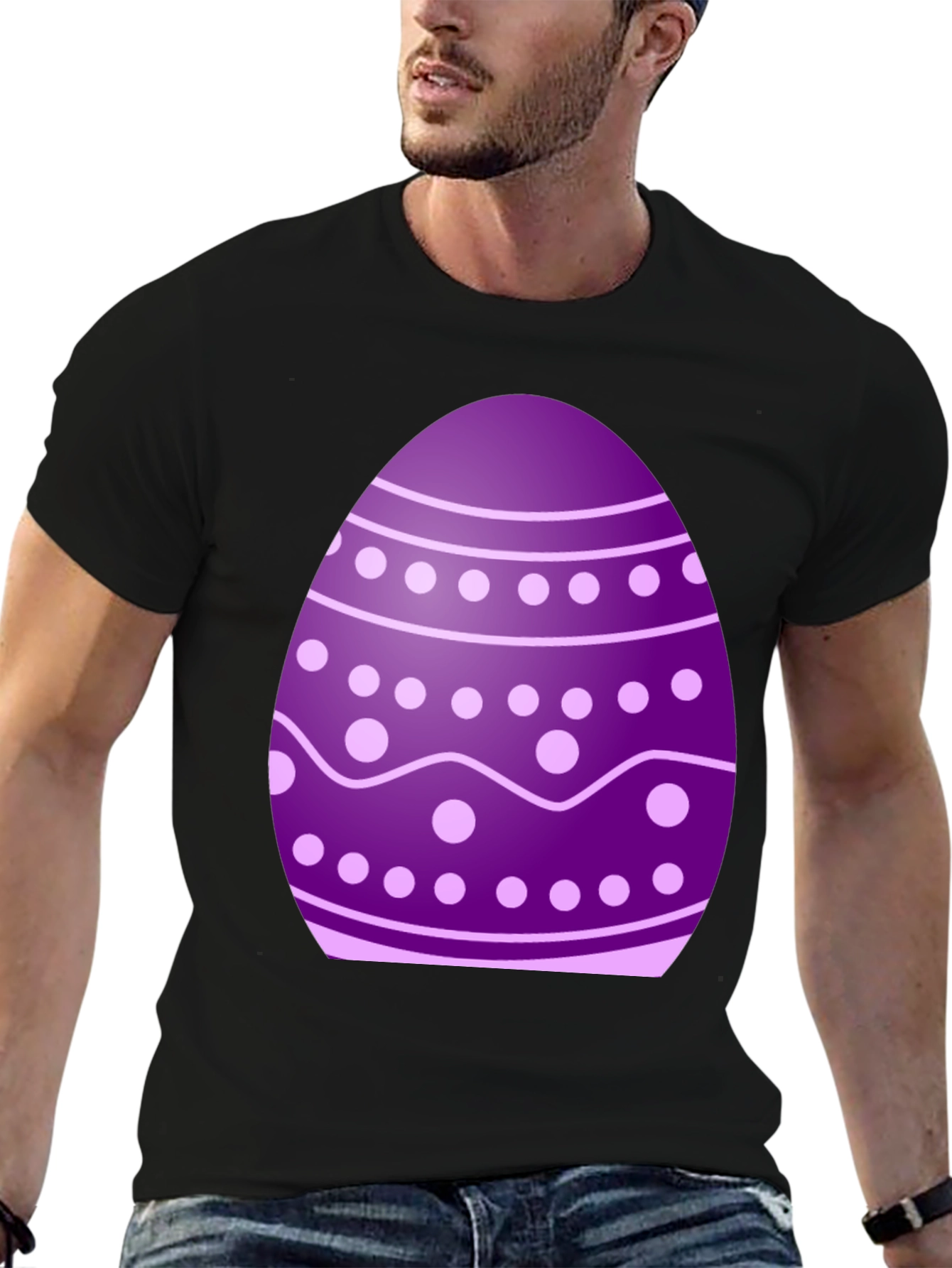 Easter Egg Graphic T-Shirt - Fun Holiday Apparel