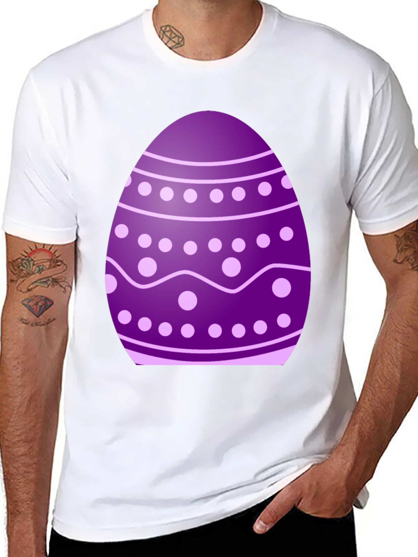 Easter Egg Graphic T-Shirt - Fun Holiday Apparel