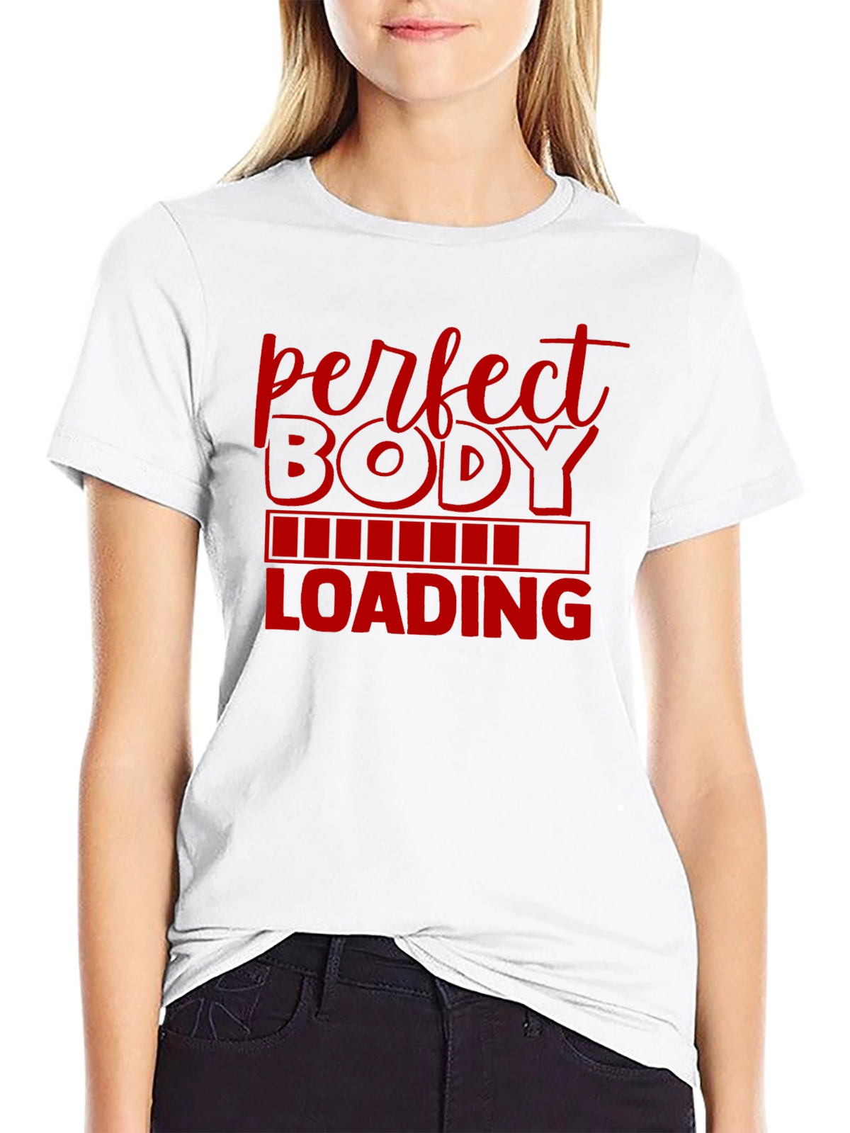 Perfect Body Loading Mens Graphic T-Shirt