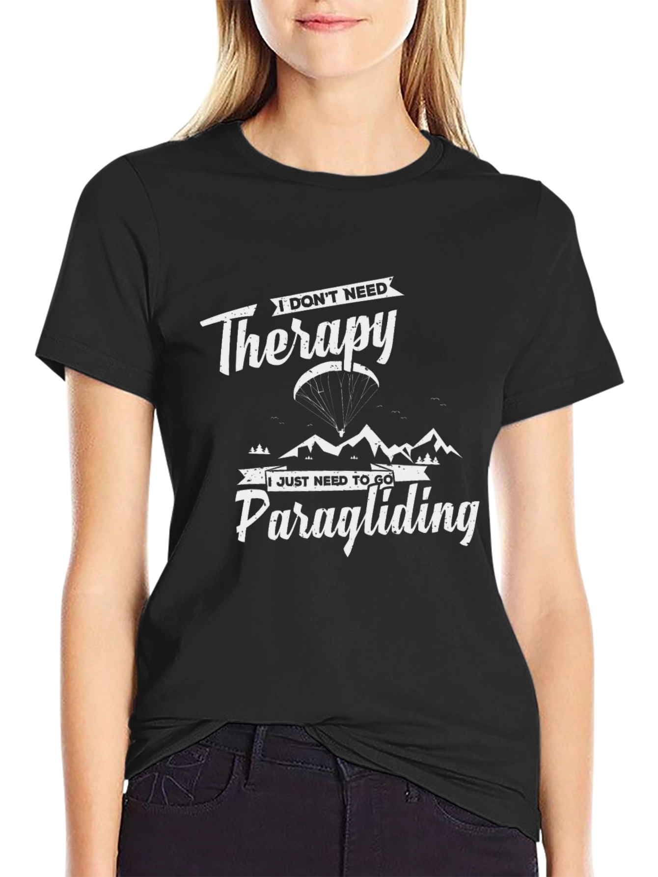 Paragliding Therapy Graphic Tee