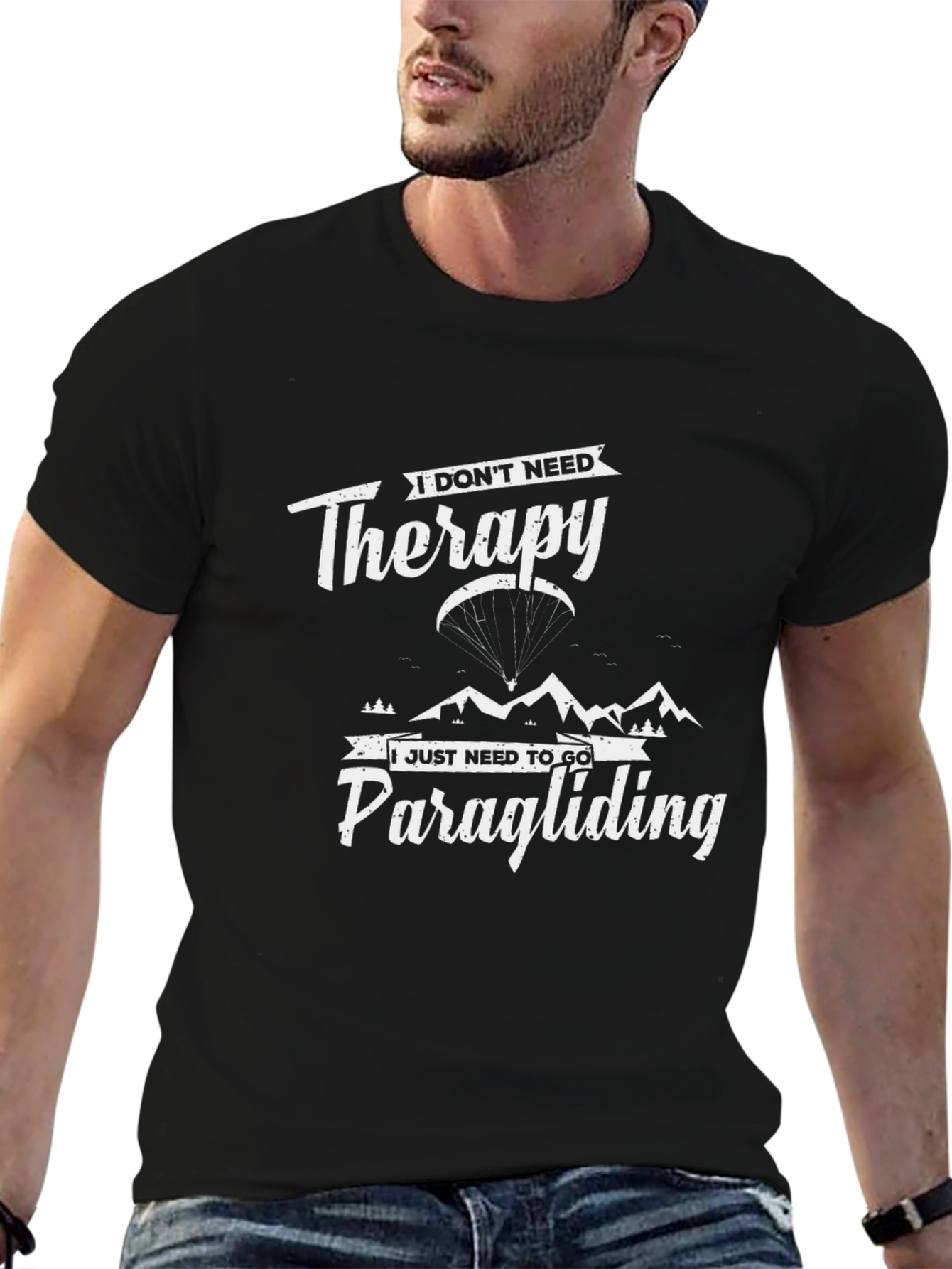 Paragliding Therapy Graphic Tee