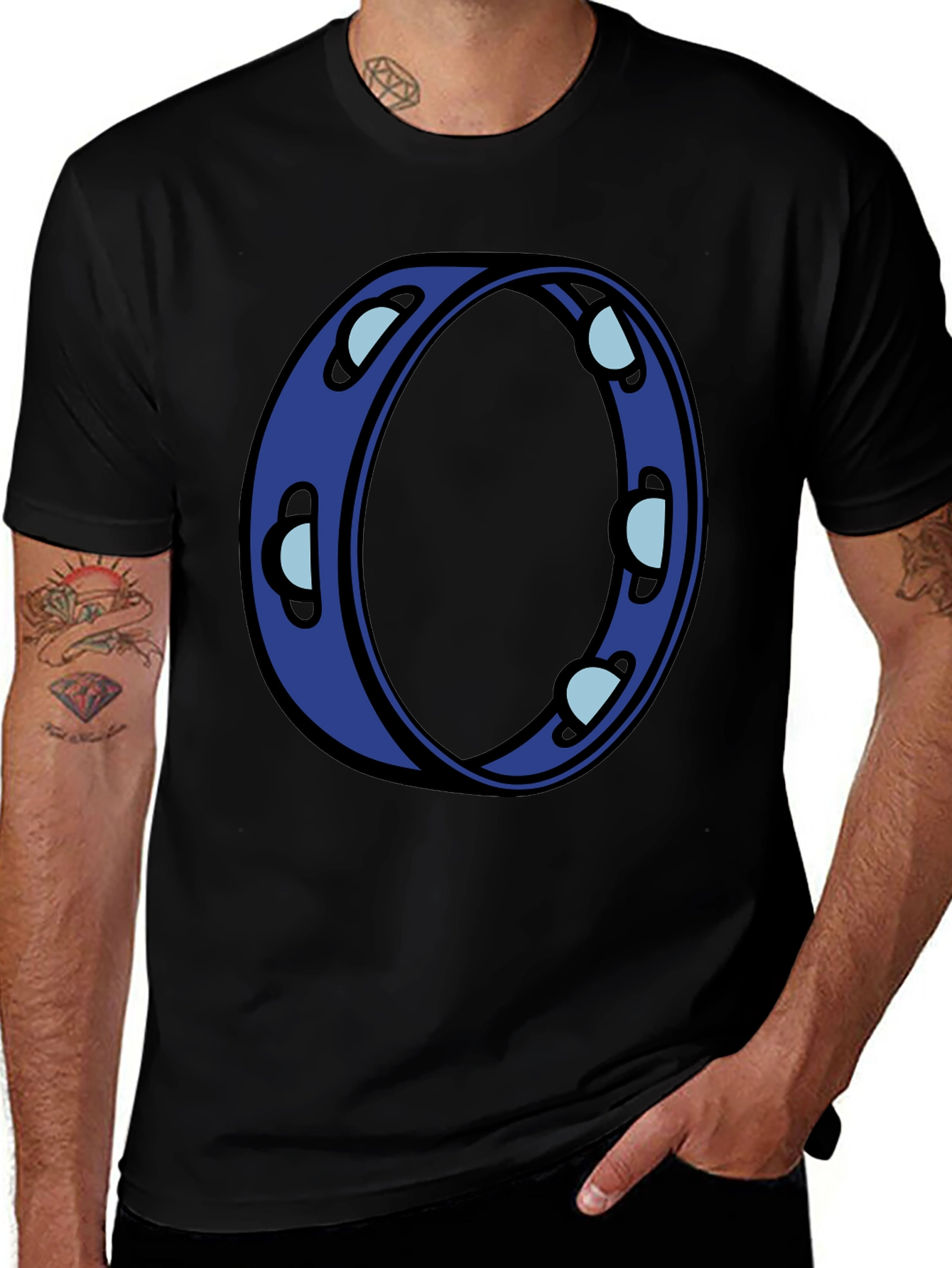 Cool Blue Tambourine Graphic Tee