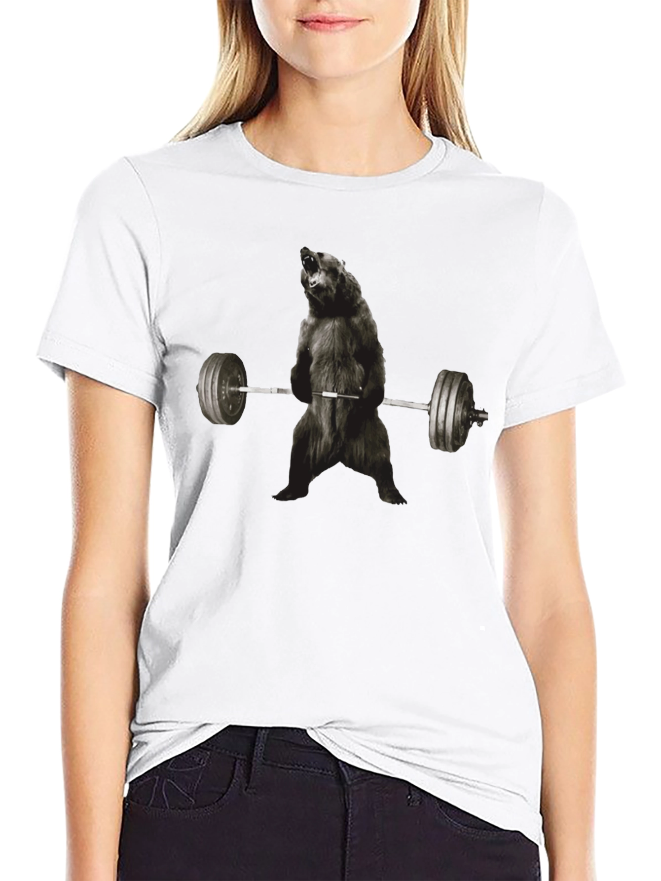 Bear Weightlifting T-Shirt - Gym Beast Mode