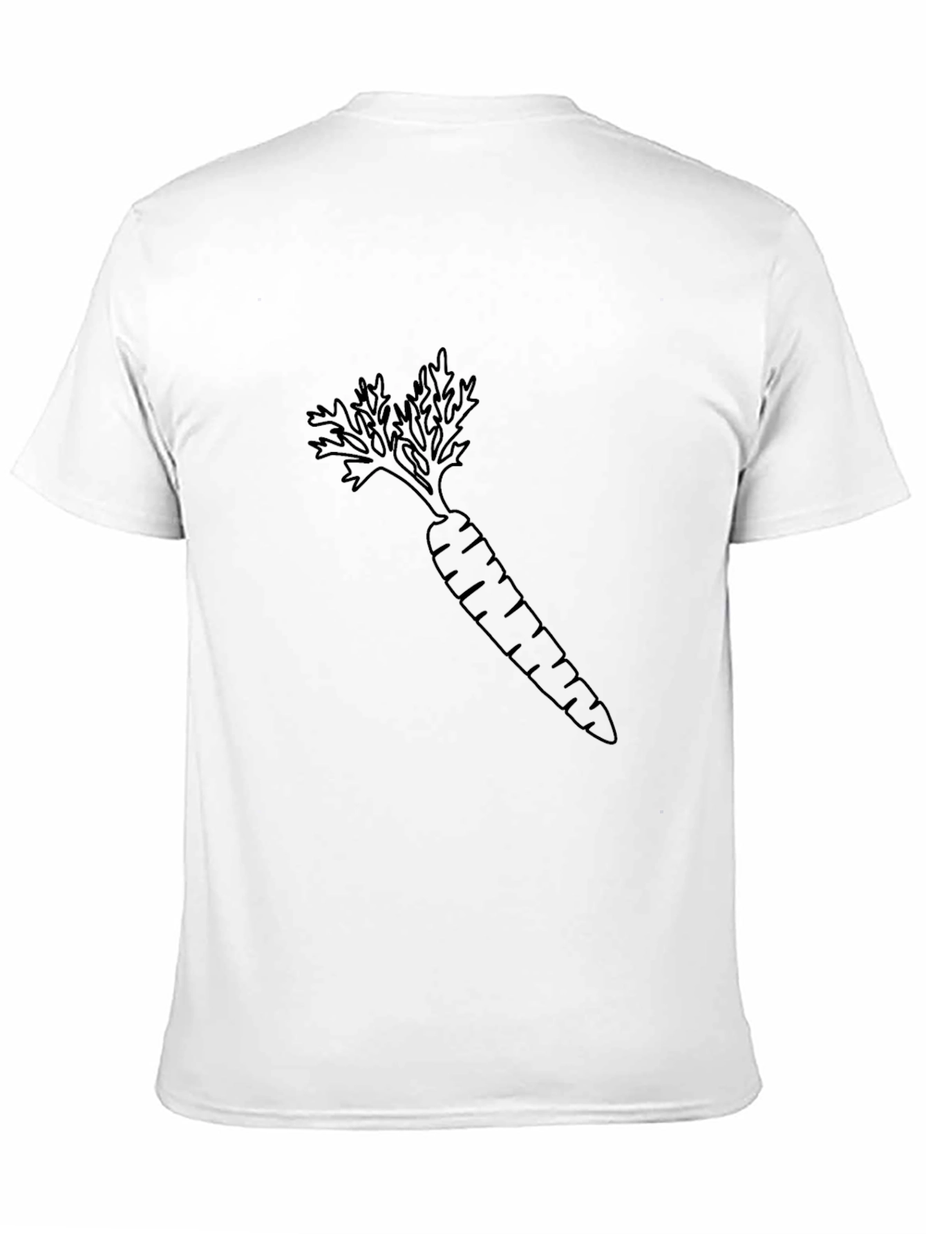 Carrot Graphic Tee - Black Casual T-Shirt