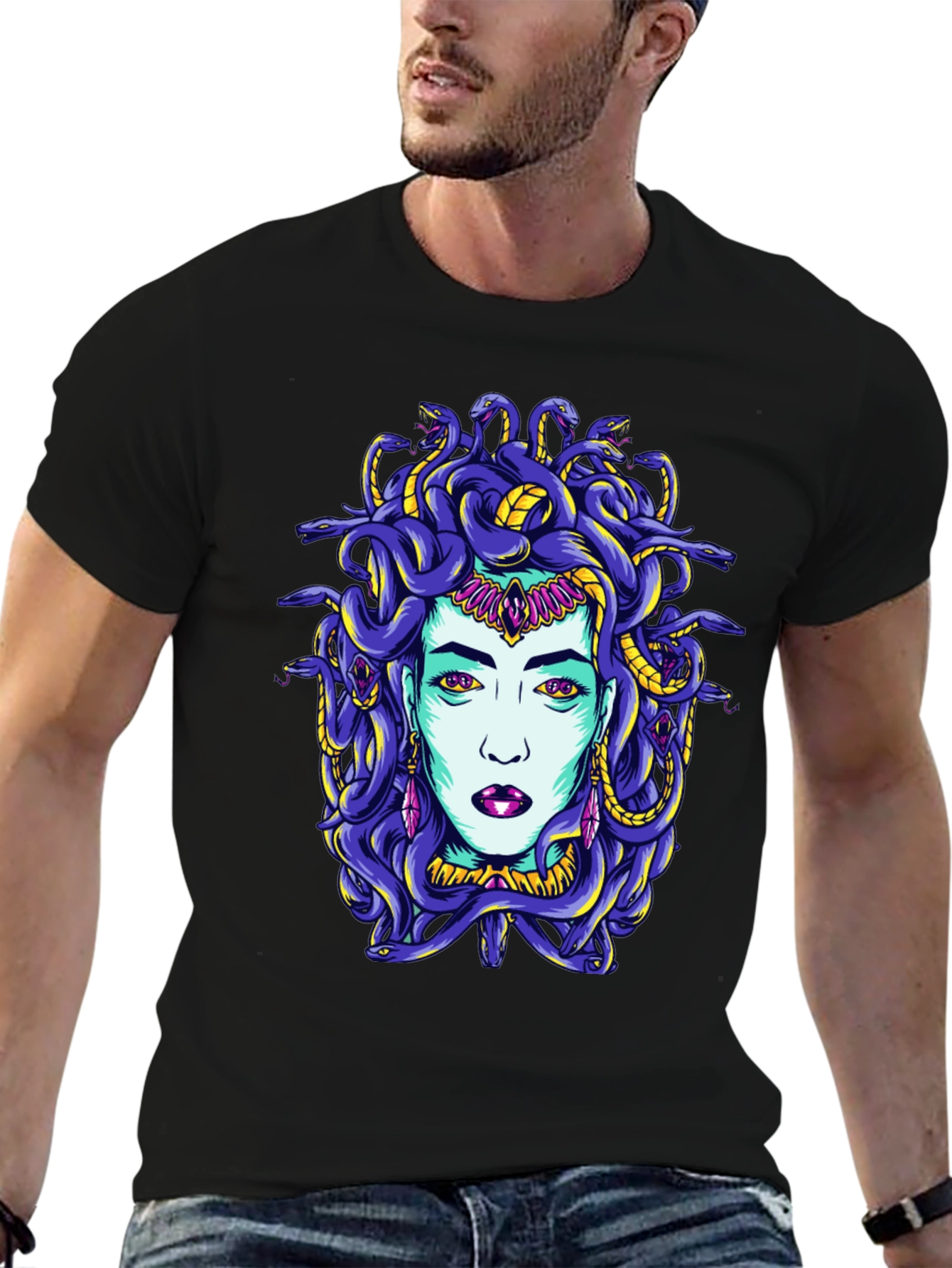 Medusa Graphic T-Shirt - Bold and Unique Design