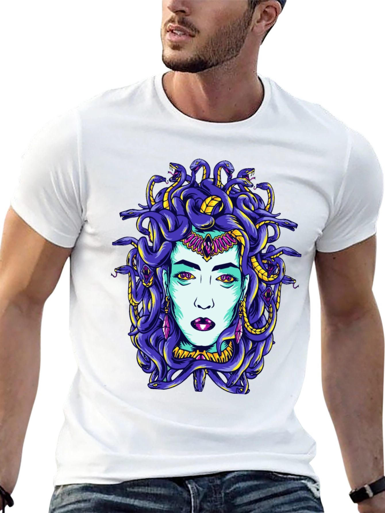 Medusa Graphic T-Shirt - Bold and Unique Design
