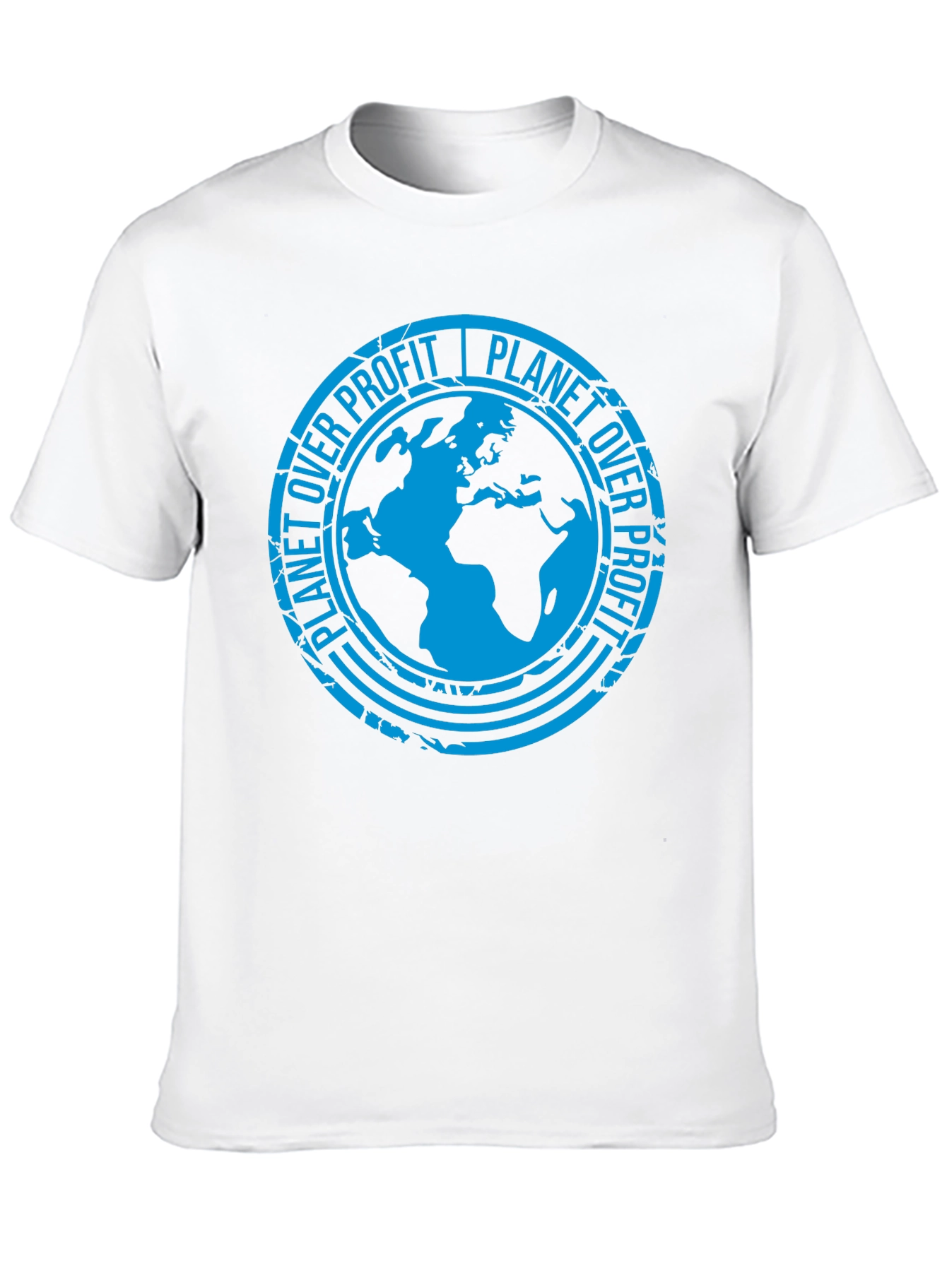 Planet Over Profit Black Graphic T-Shirt