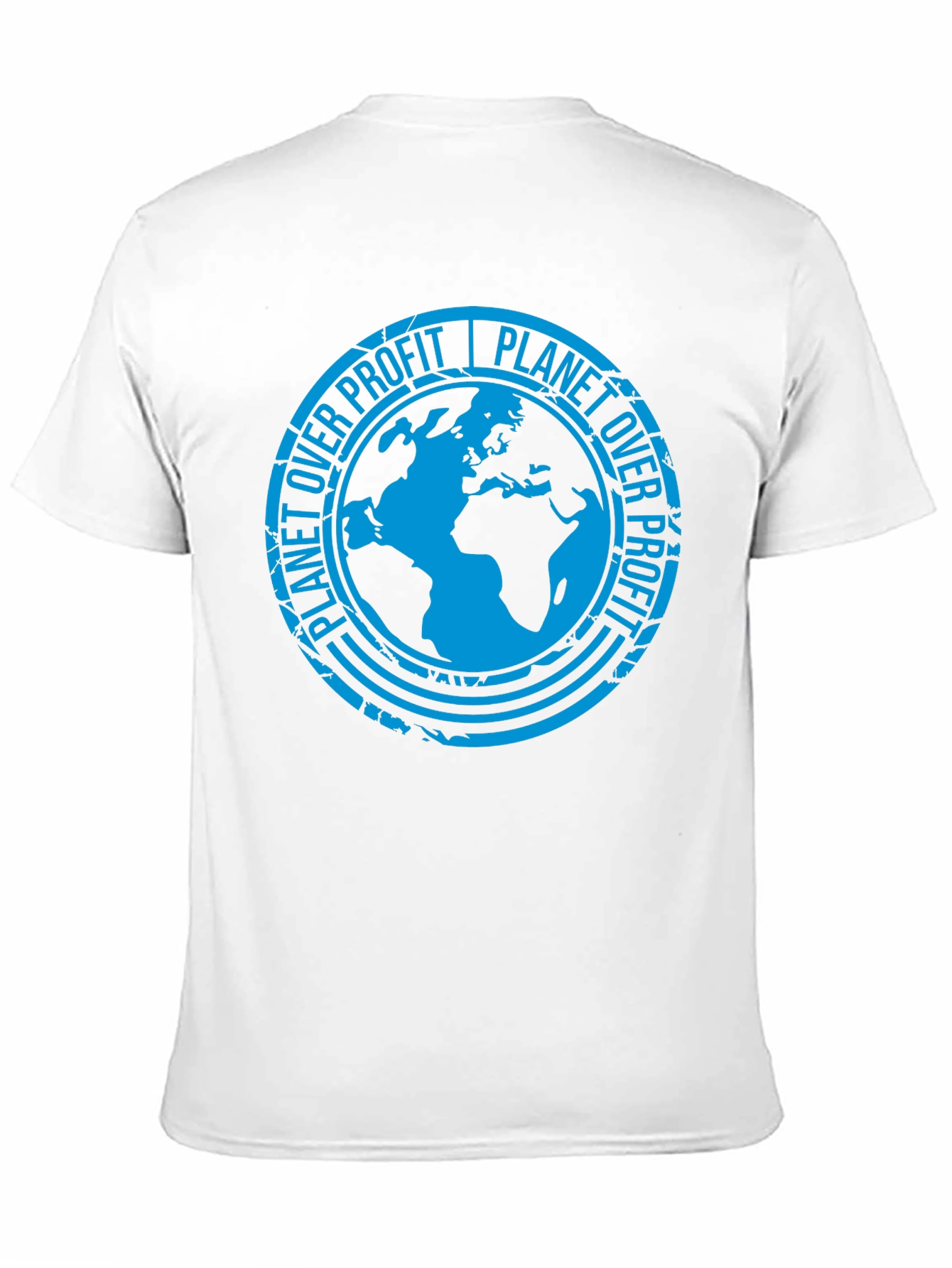 Planet Over Profit Black Graphic T-Shirt