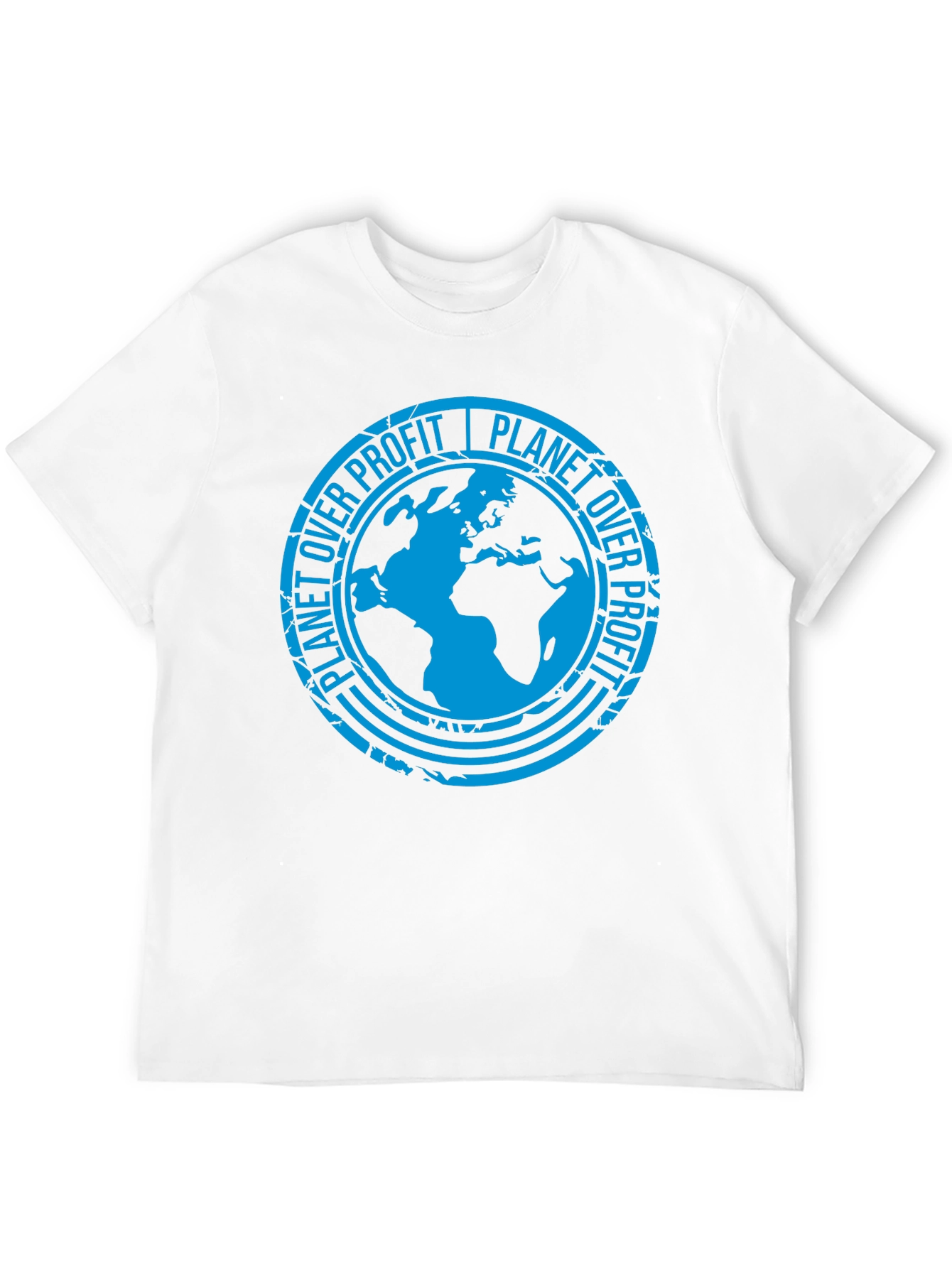 Planet Over Profit Black Graphic T-Shirt