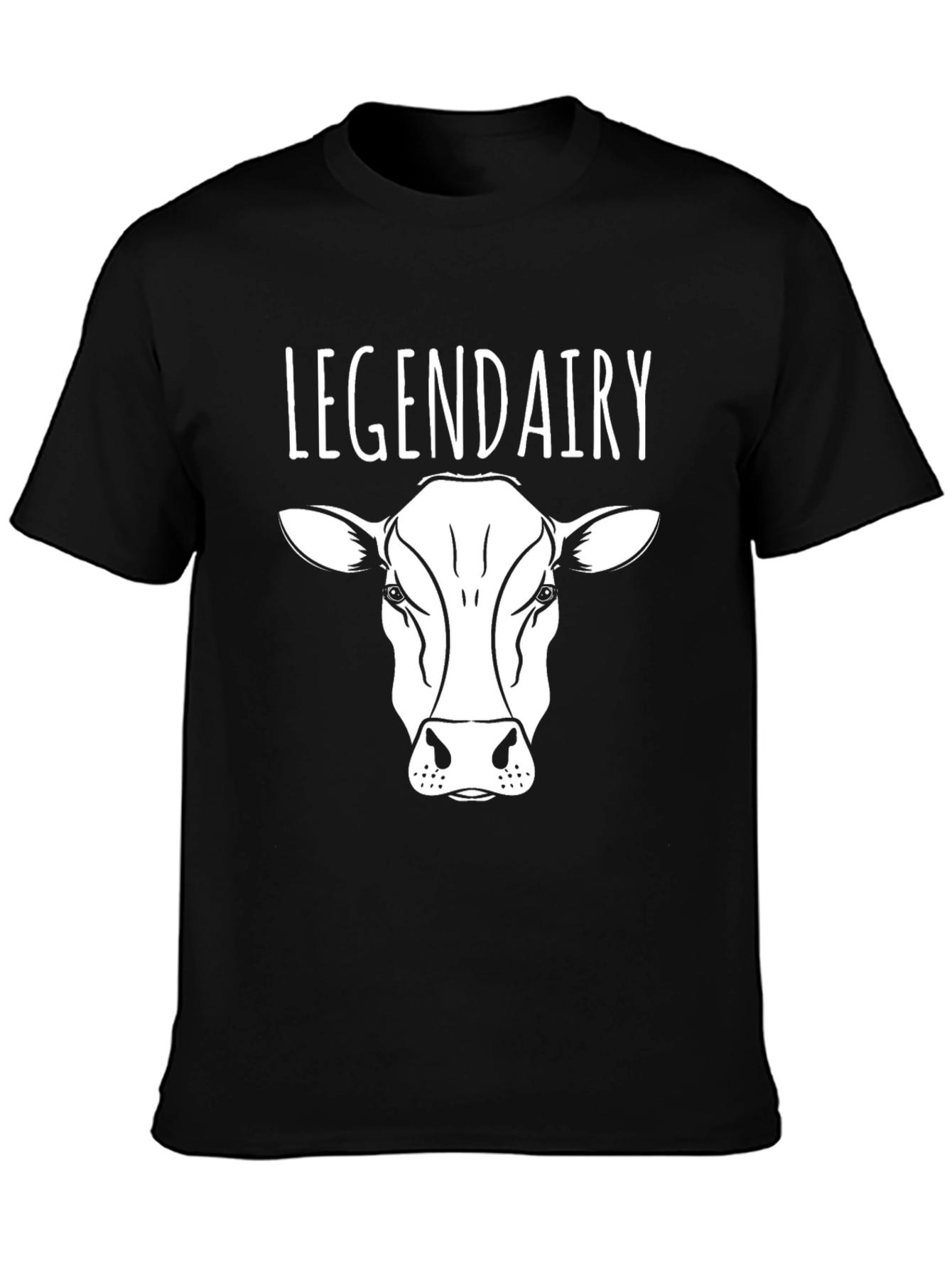 Legendairy Cow Graphic Black T-Shirt