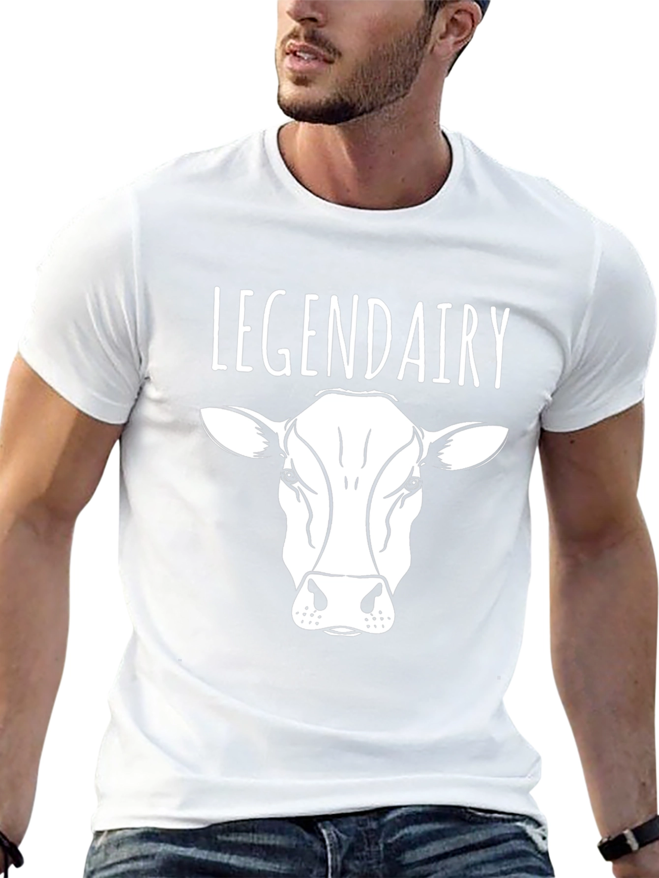Legendairy Cow Graphic Black T-Shirt