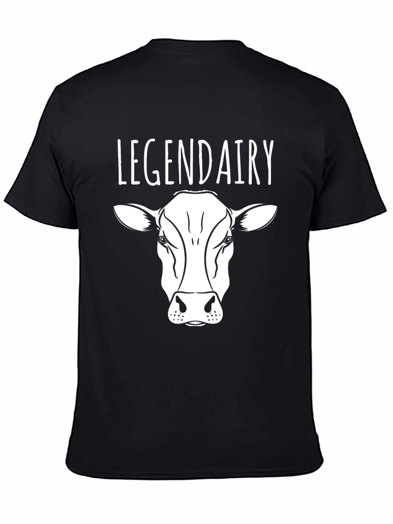 Legendairy Cow Graphic Black T-Shirt