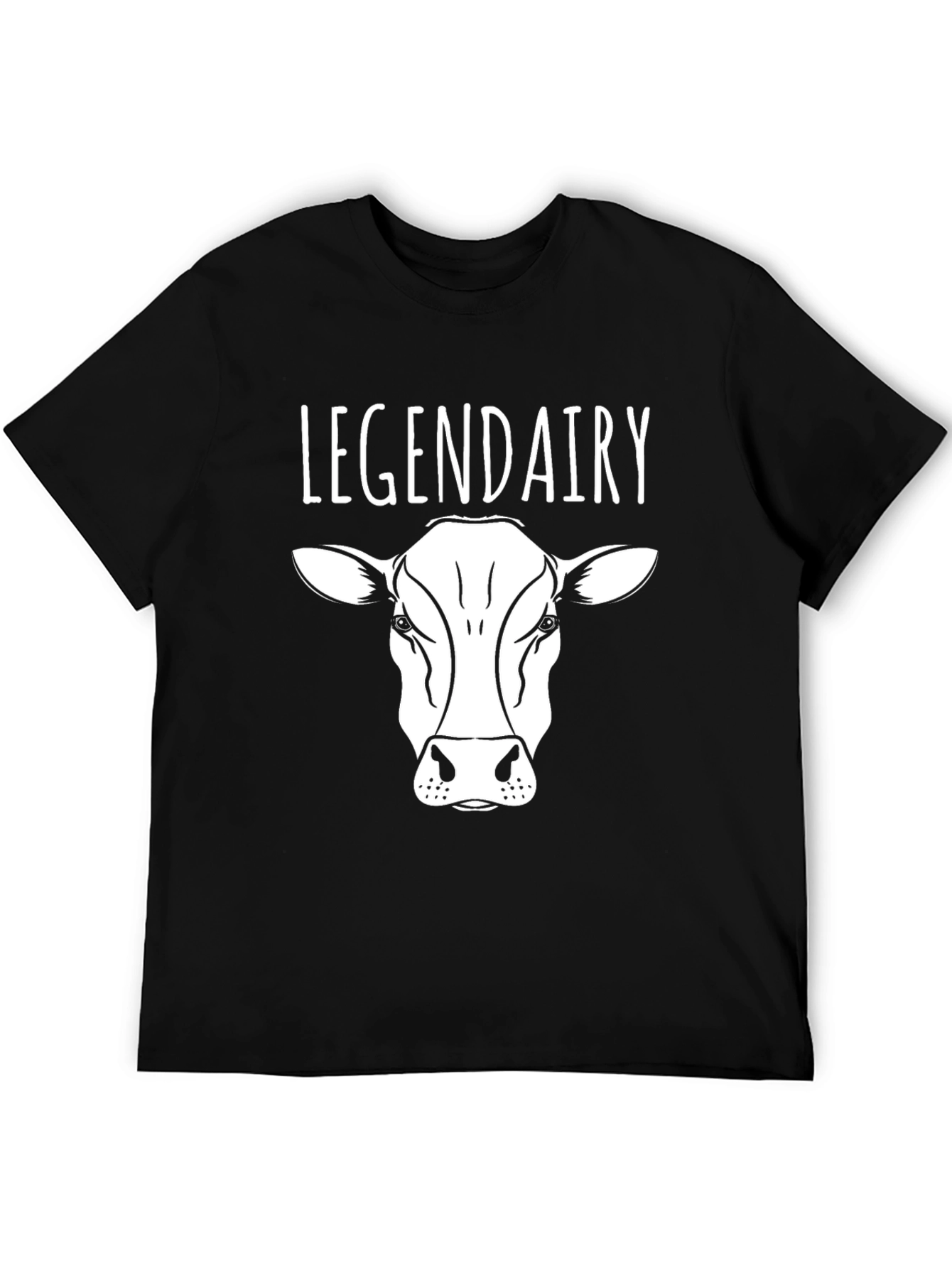 Legendairy Cow Graphic Black T-Shirt