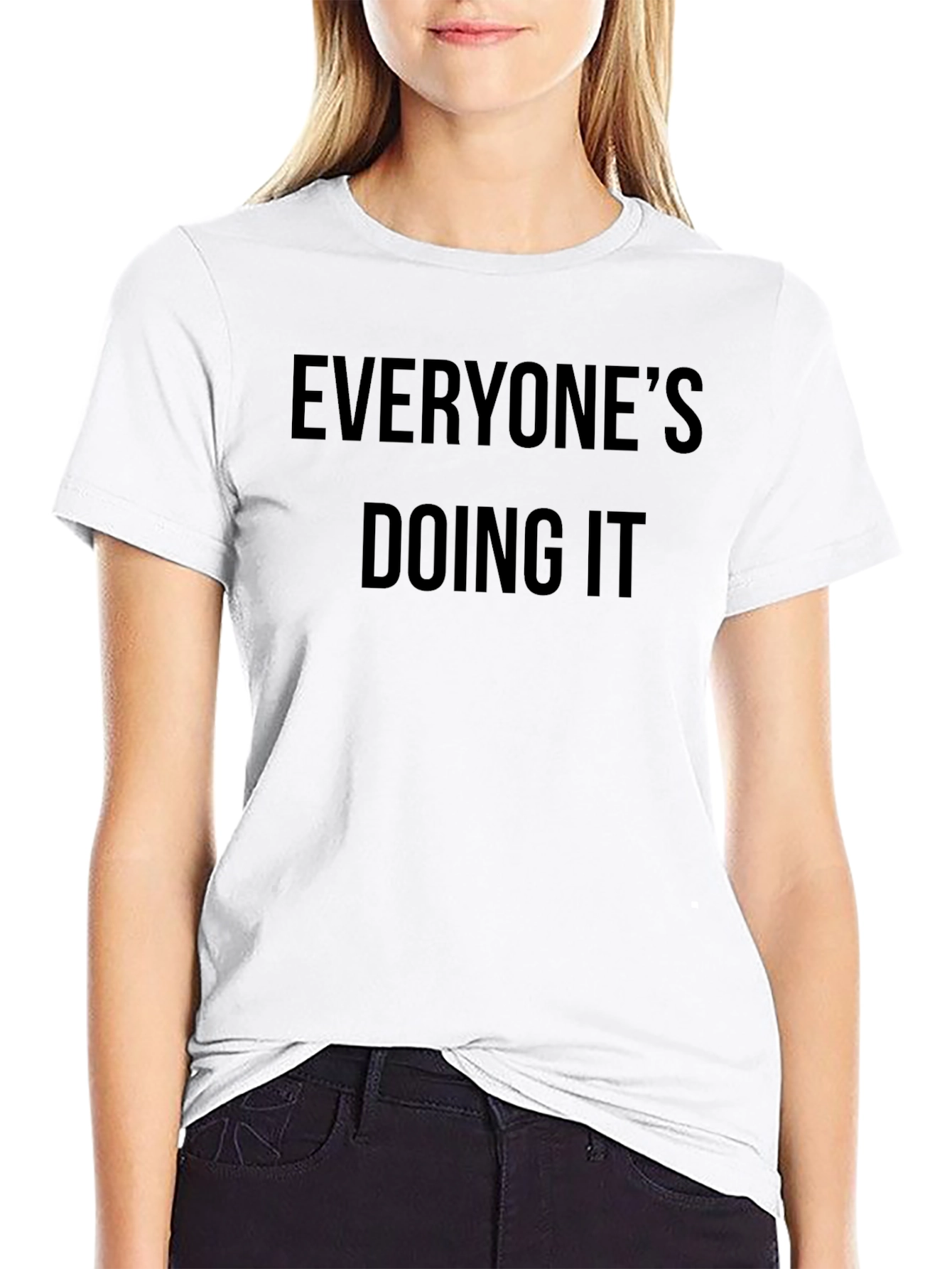 Everyones Doing It - Black Graphic T-Shirt
