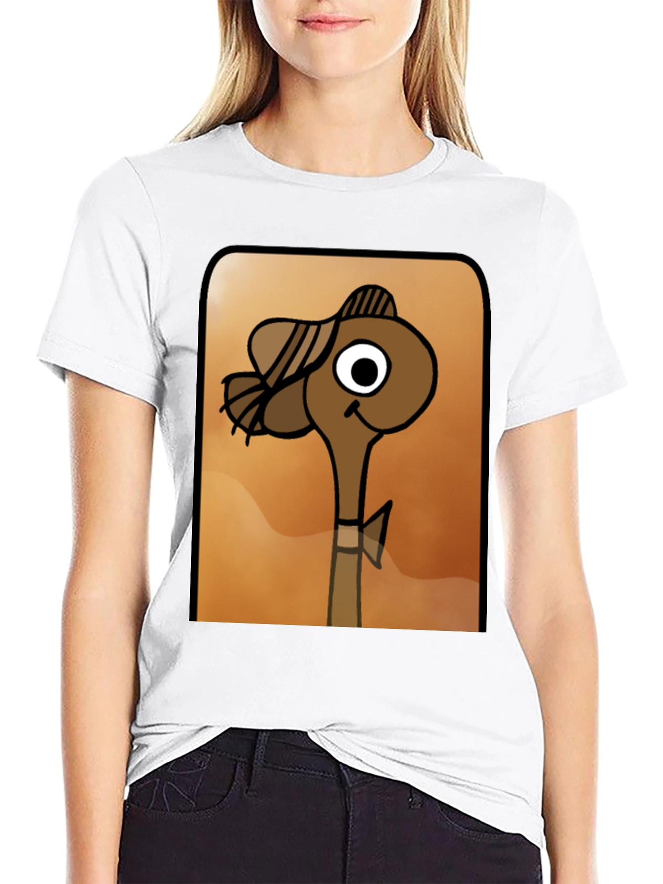 Cartoon Character Graphic Tee - Unique Design