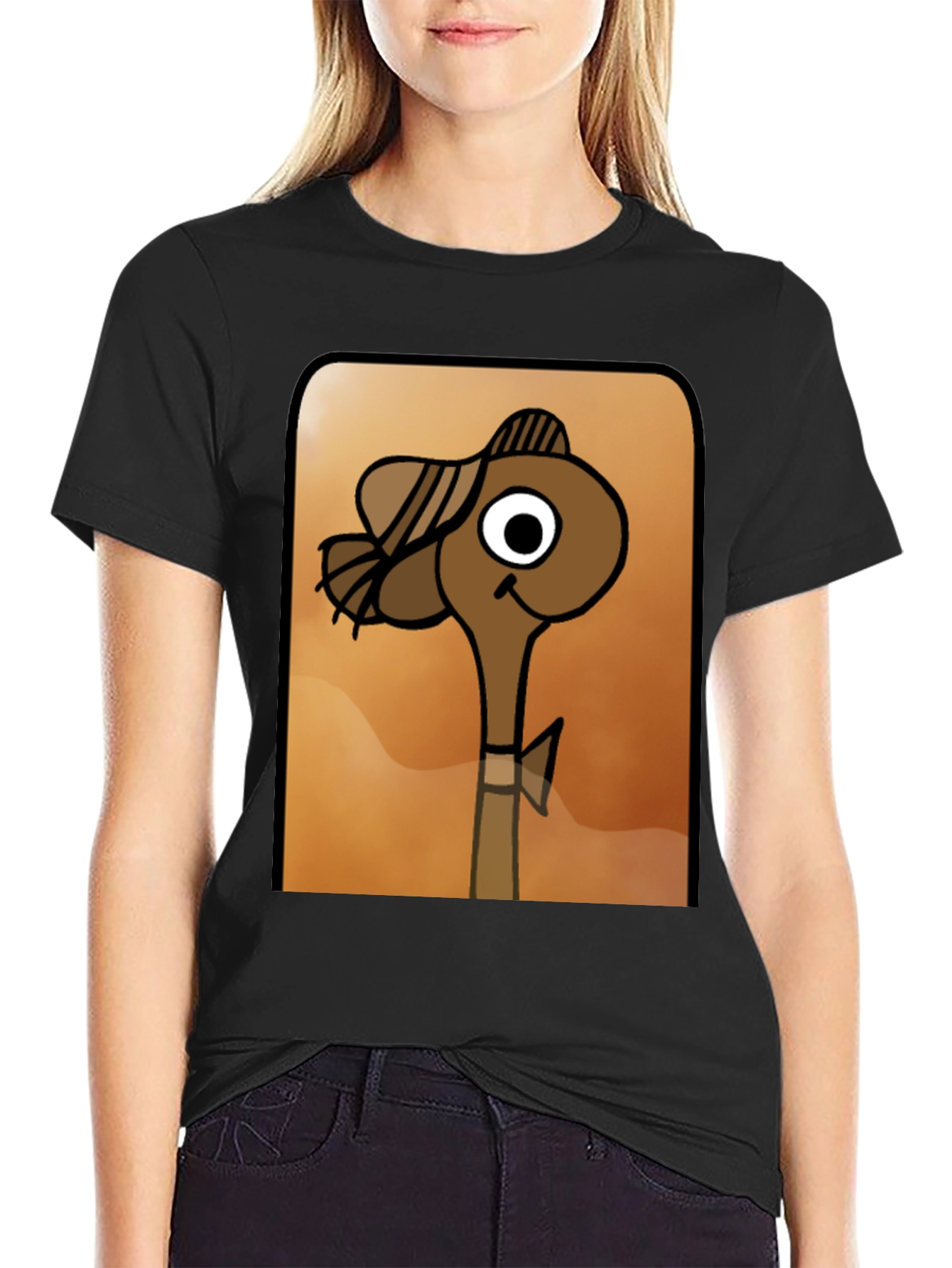 Cartoon Character Graphic Tee - Unique Design