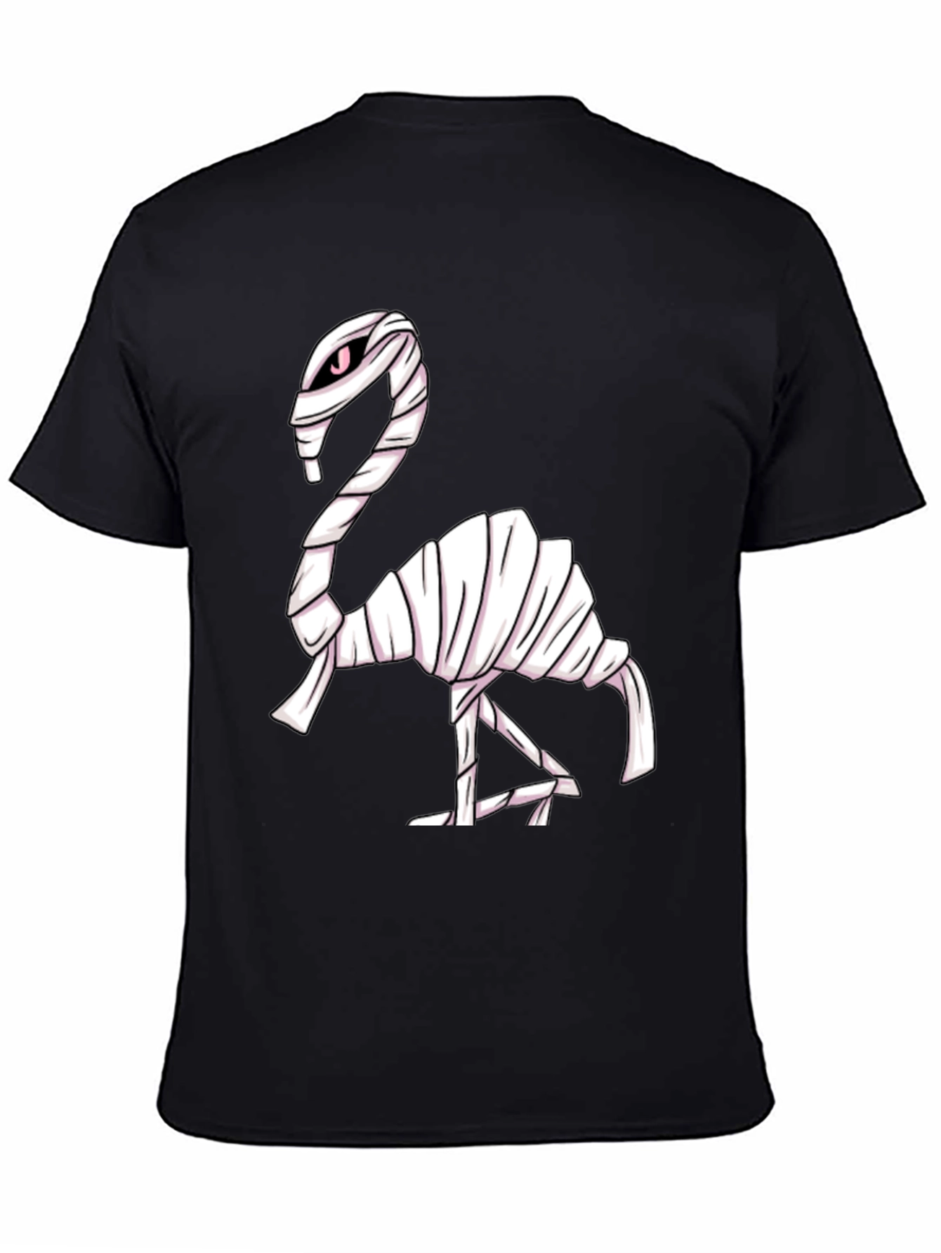 Mummy Flamingo Graphic Tee - Spooky Fun!