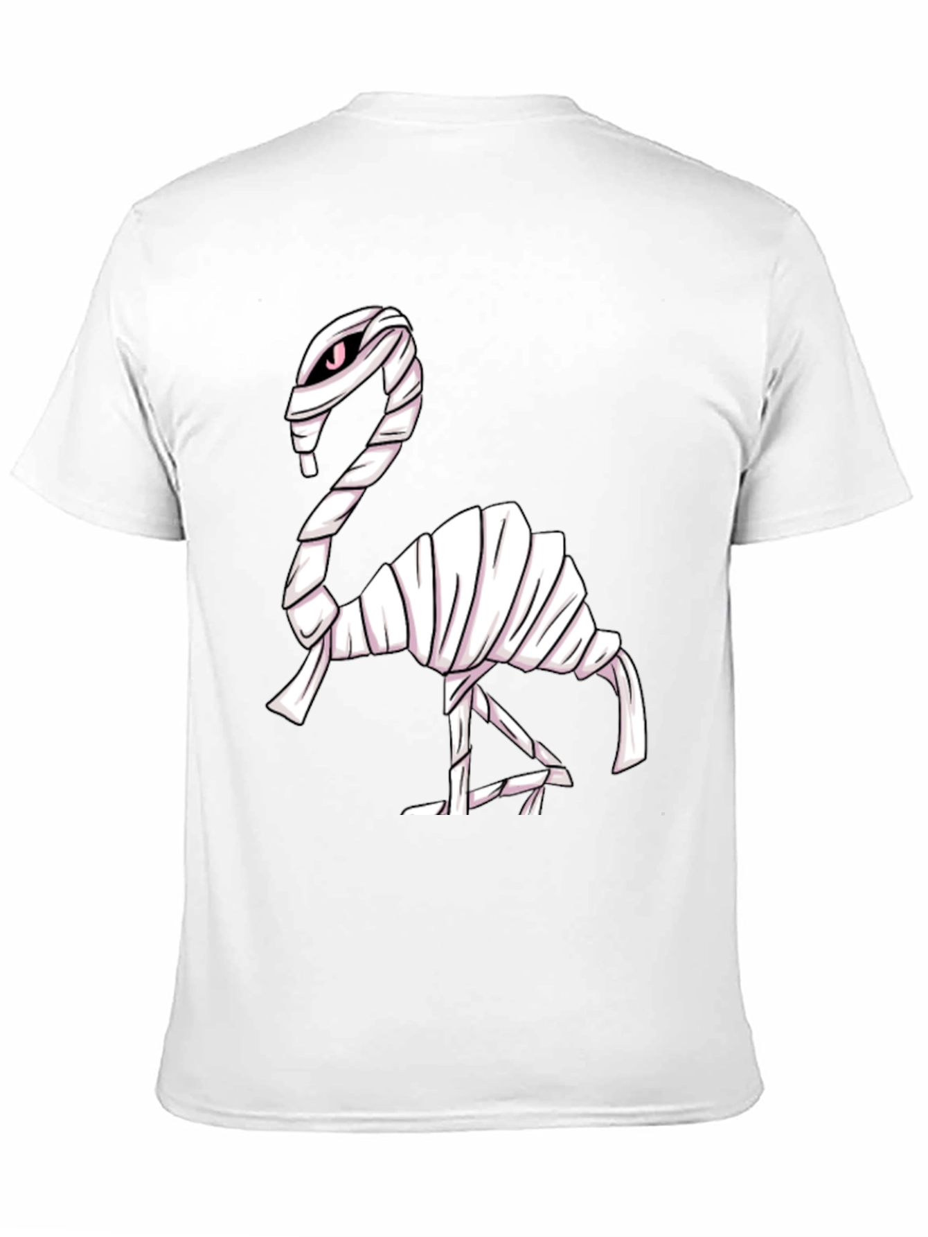 Mummy Flamingo Graphic Tee - Spooky Fun!
