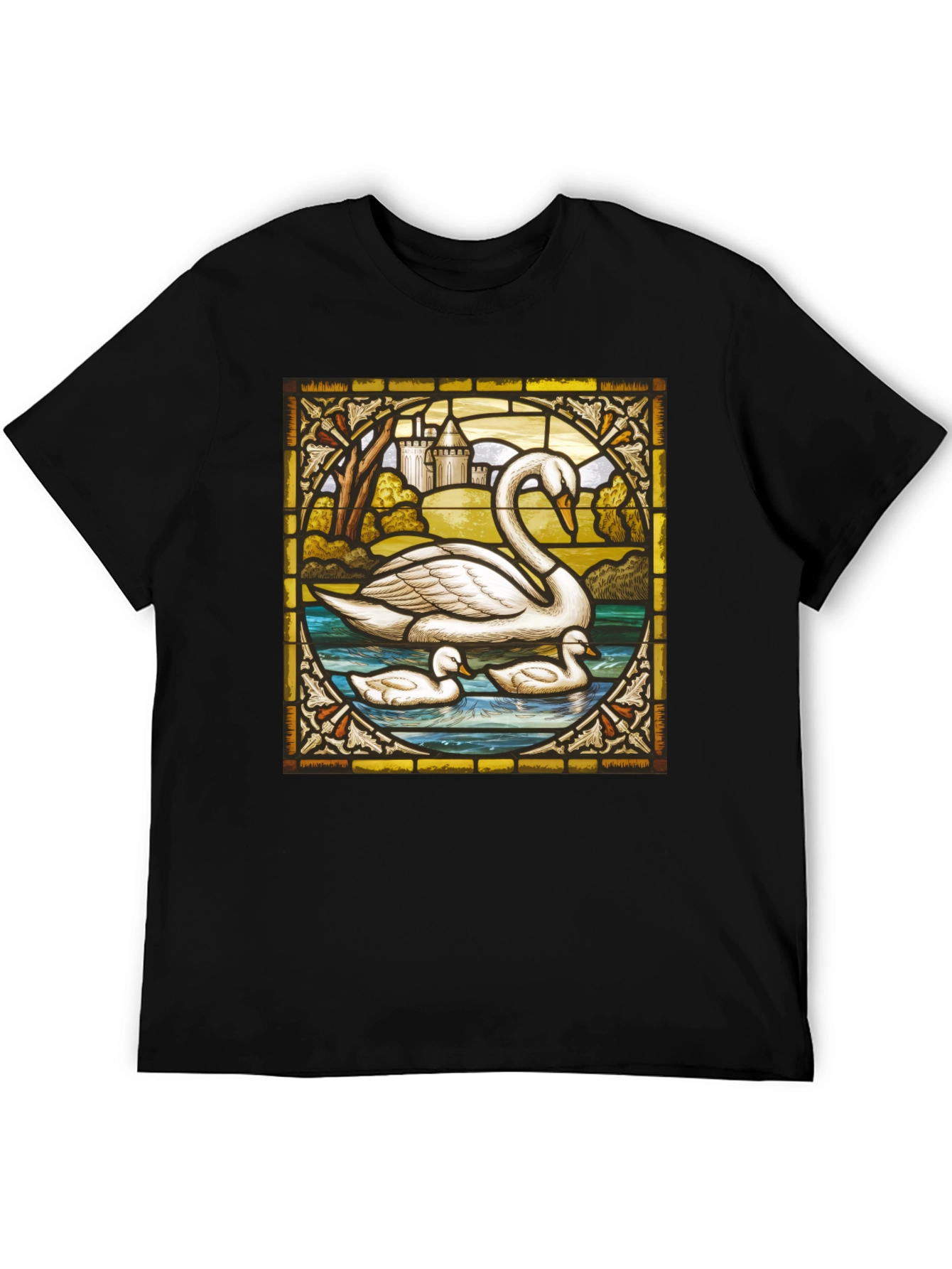 Swan Stained Glass T-Shirt