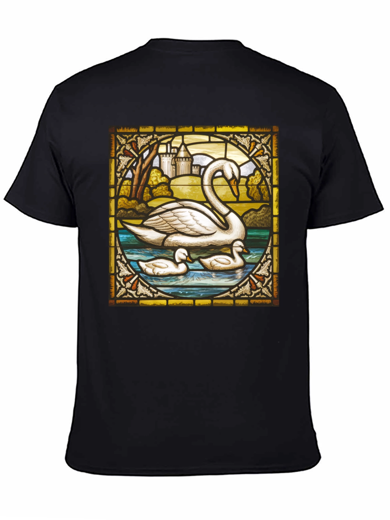 Swan Stained Glass T-Shirt