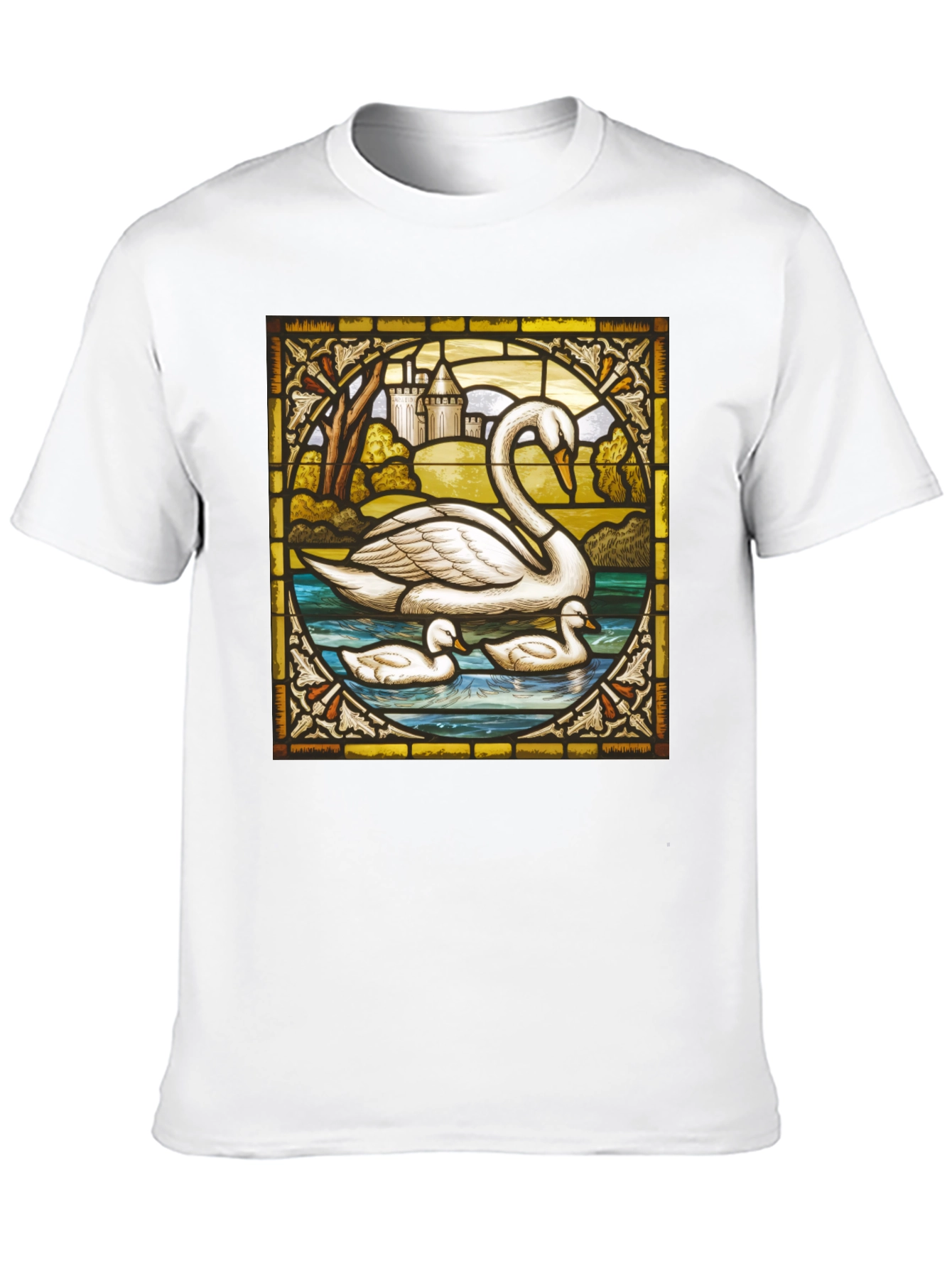 Swan Stained Glass T-Shirt