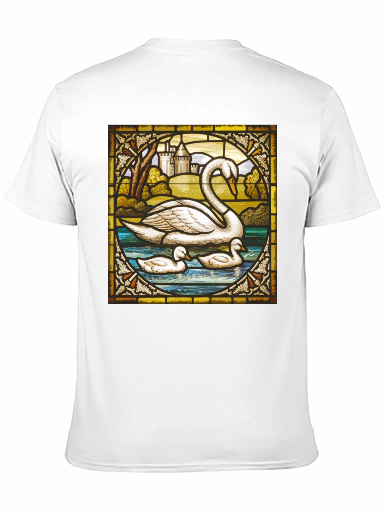 Swan Stained Glass T-Shirt