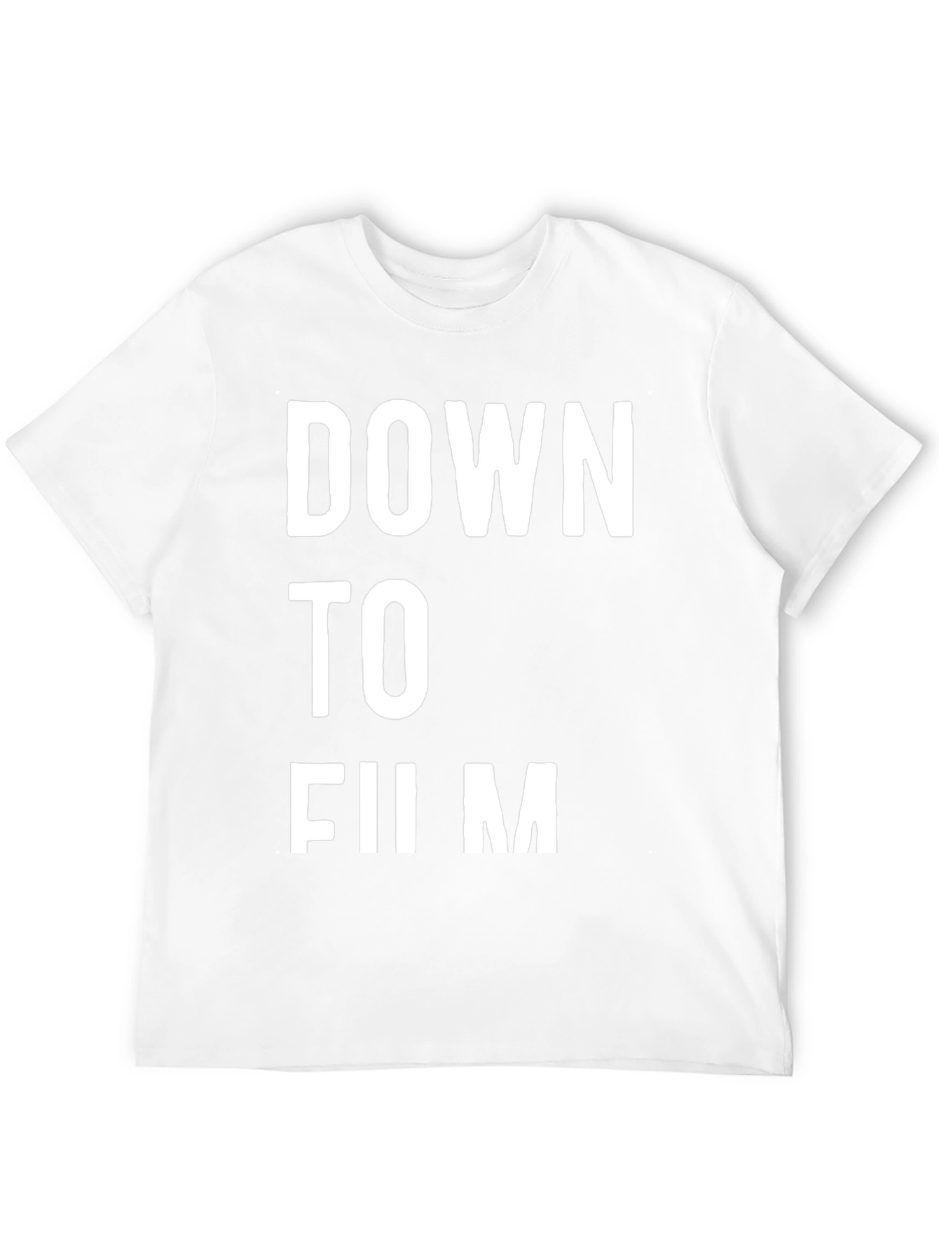 Down to Film Black Graphic Tee