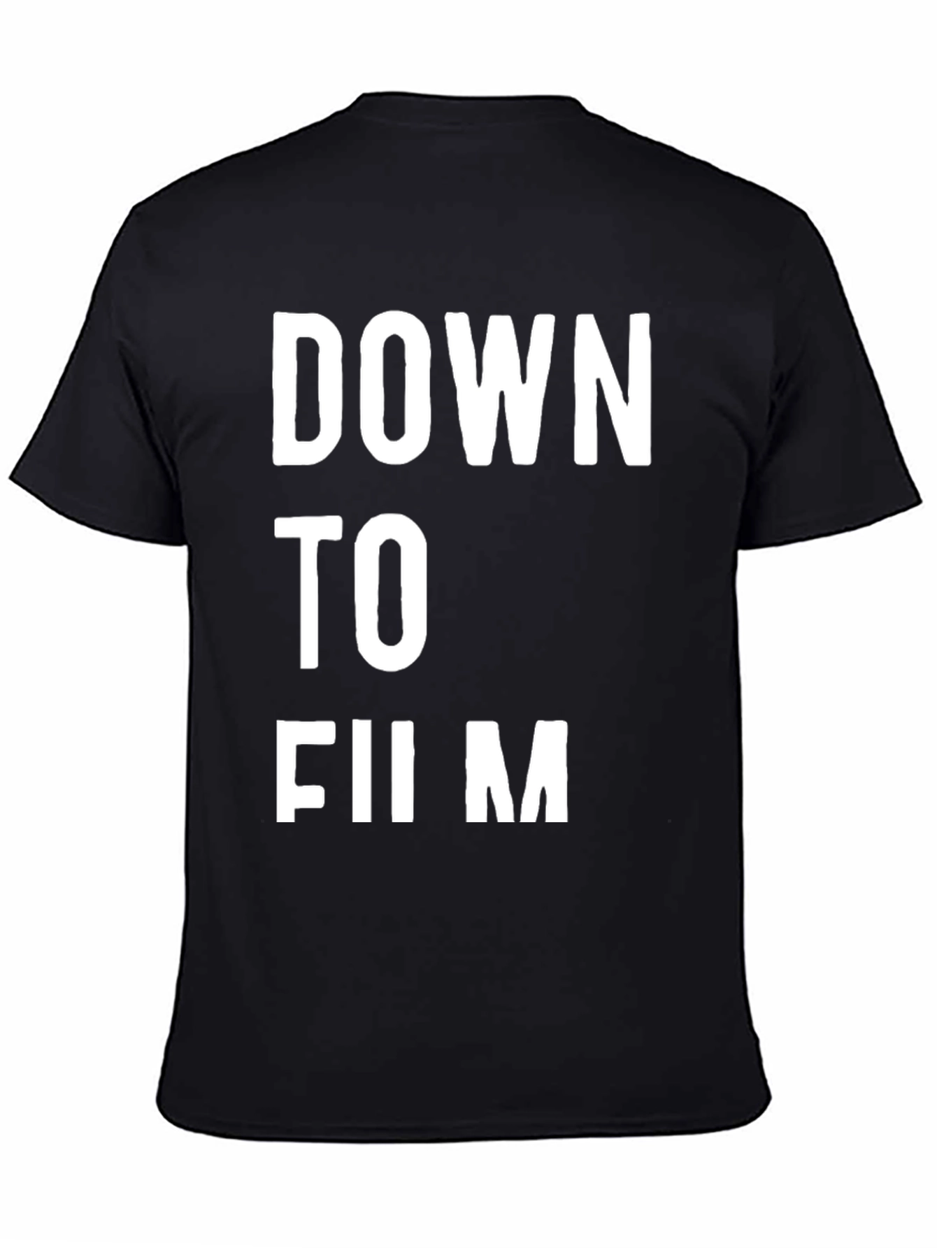 Down to Film Black Graphic Tee