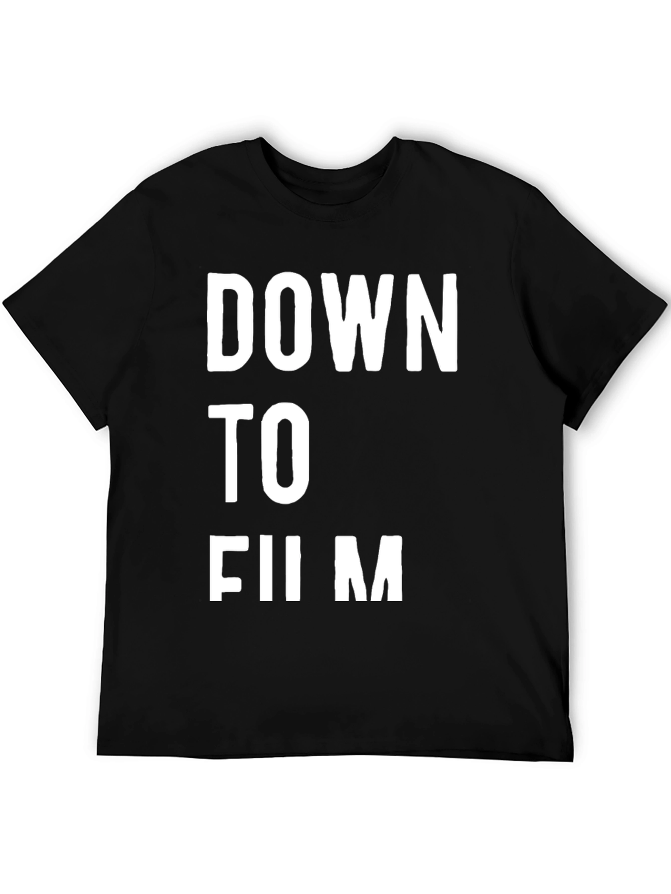 Down to Film Black Graphic Tee