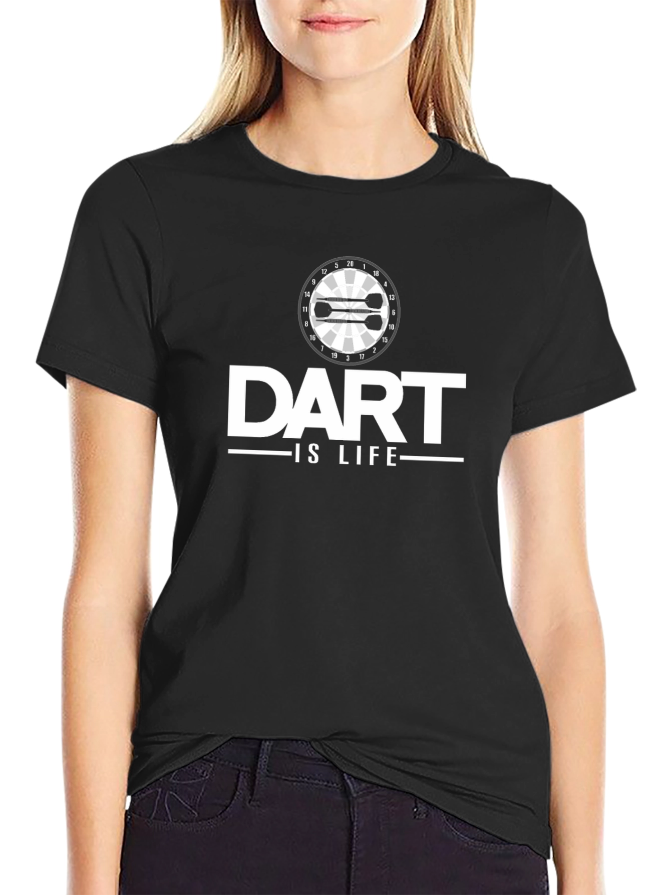 Dart Is Life T-Shirt - Black Graphic Tee