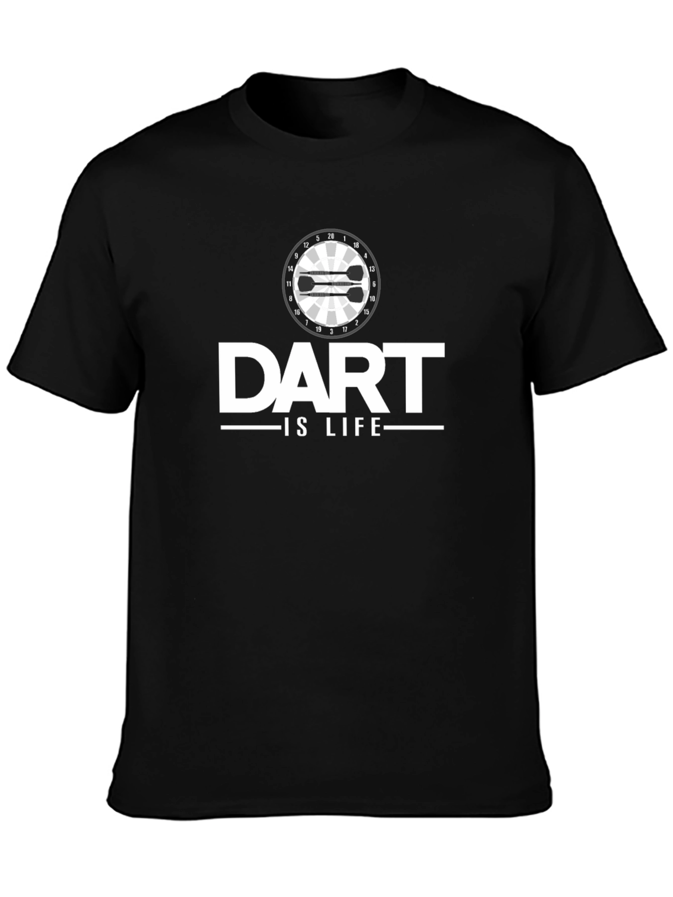 Dart Is Life T-Shirt - Black Graphic Tee