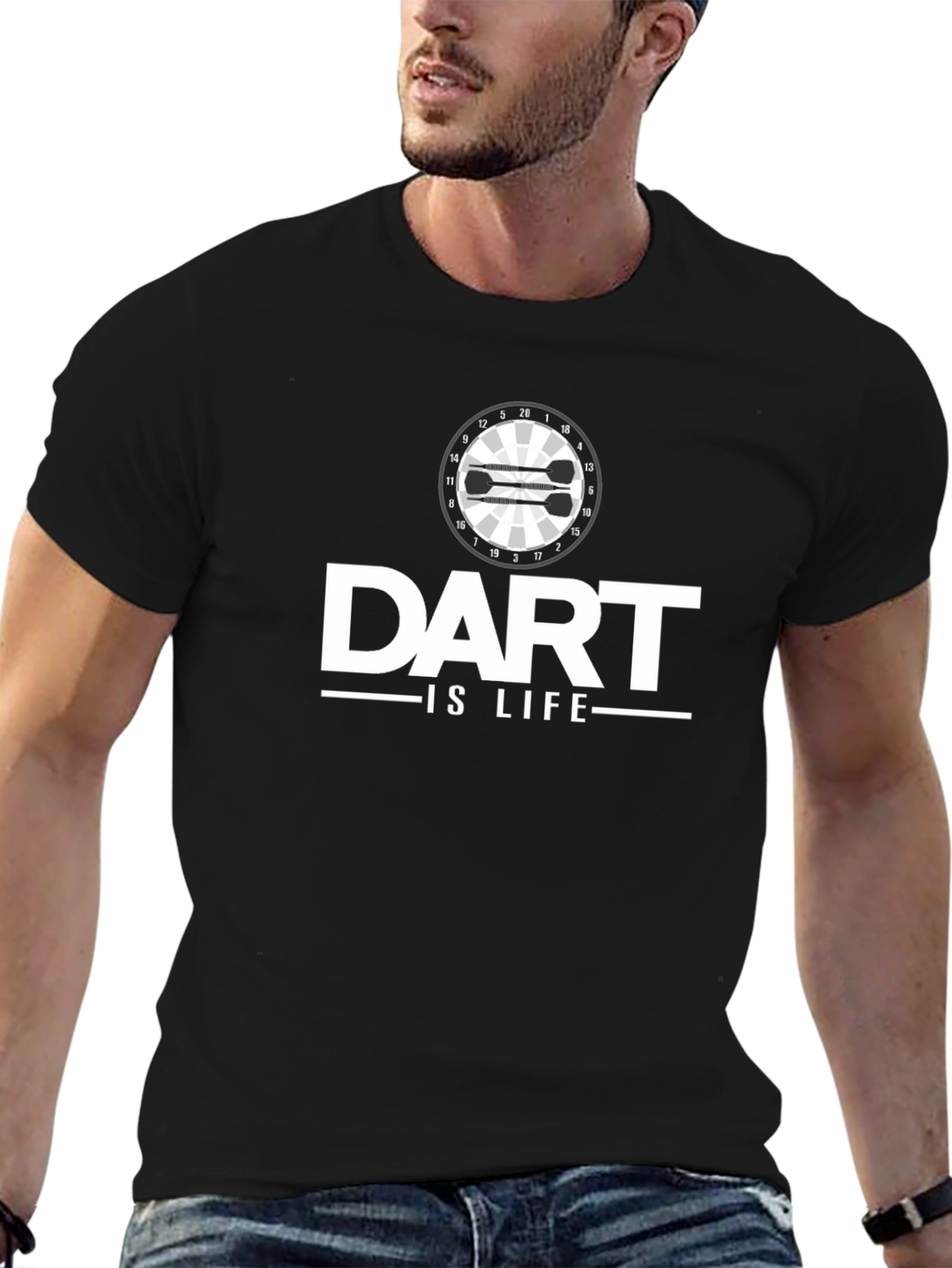 Dart Is Life T-Shirt - Black Graphic Tee