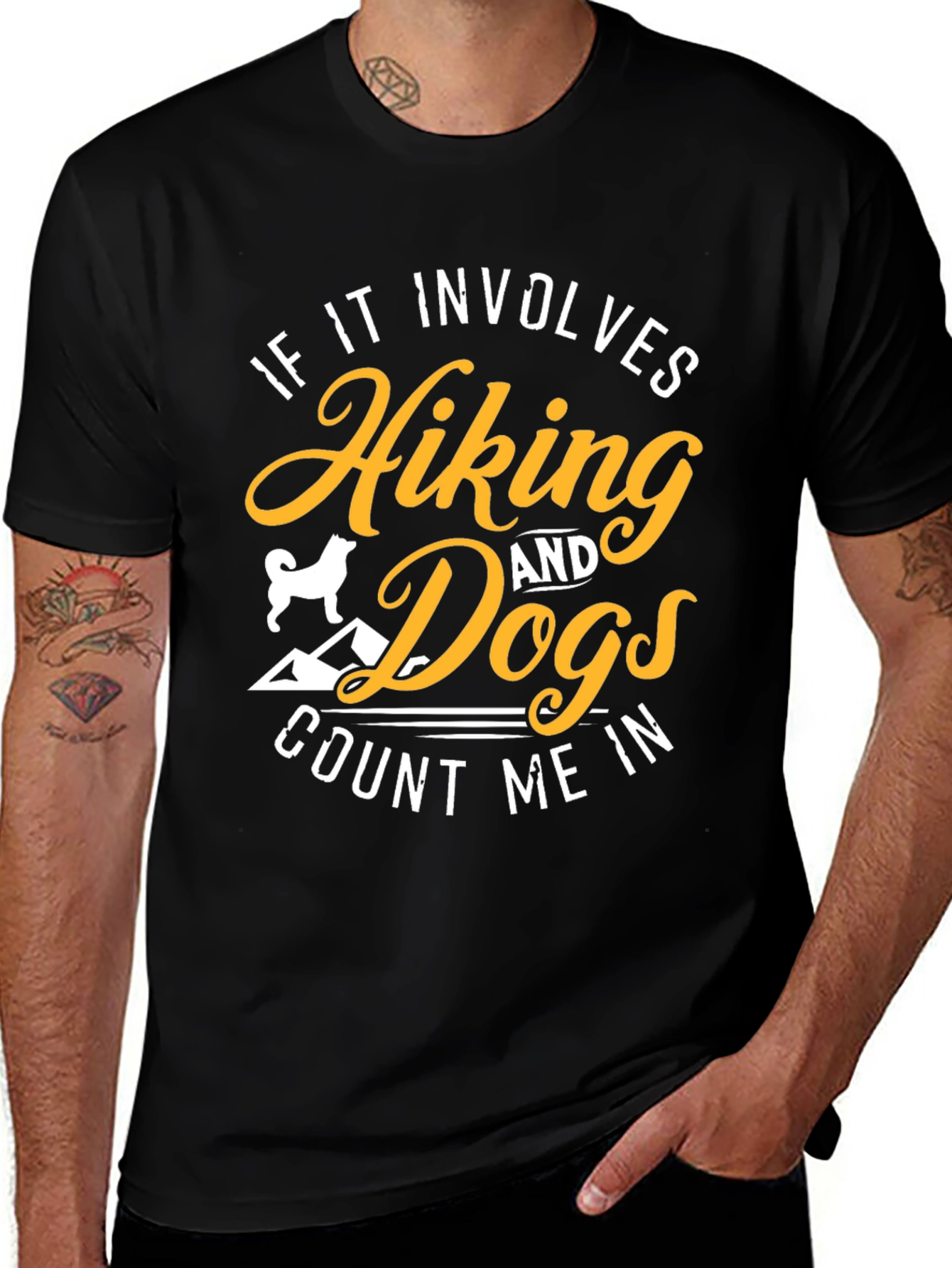 Hiking & Dogs T-Shirt - Count Me In