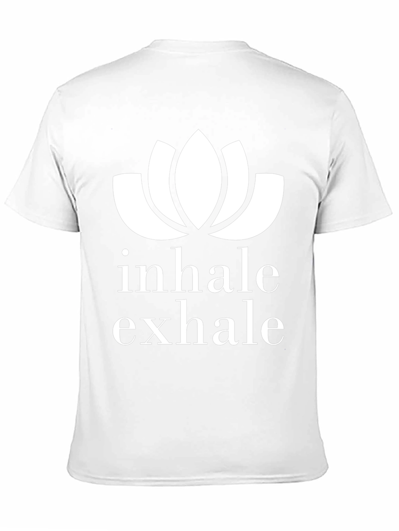 Inhale Exhale Lotus Graphic T-Shirt - Black