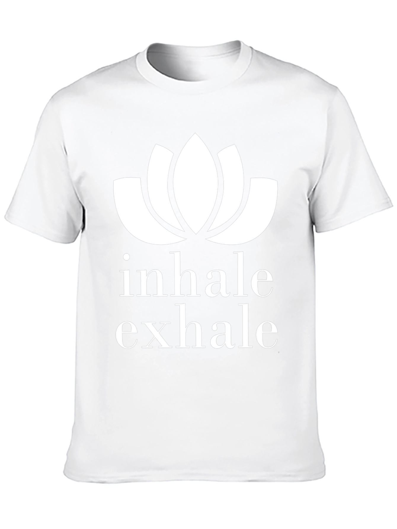 Inhale Exhale Lotus Graphic T-Shirt - Black
