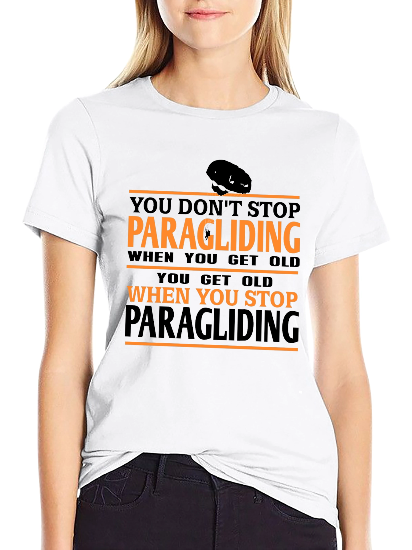 Paragliding Graphic T-Shirt: Dont Stop Paragliding!