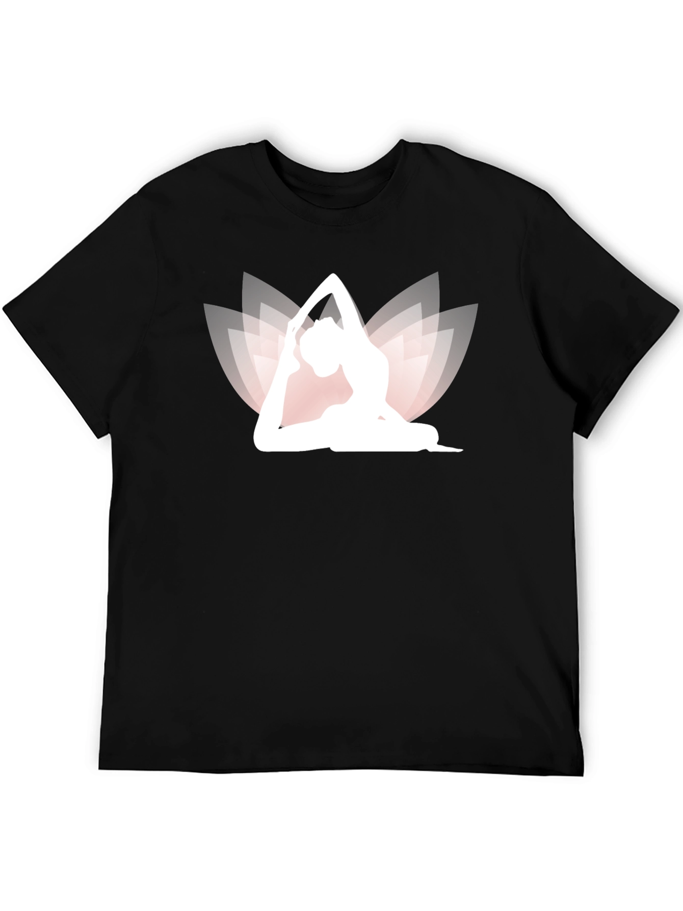 Black Yoga Lotus T-Shirt