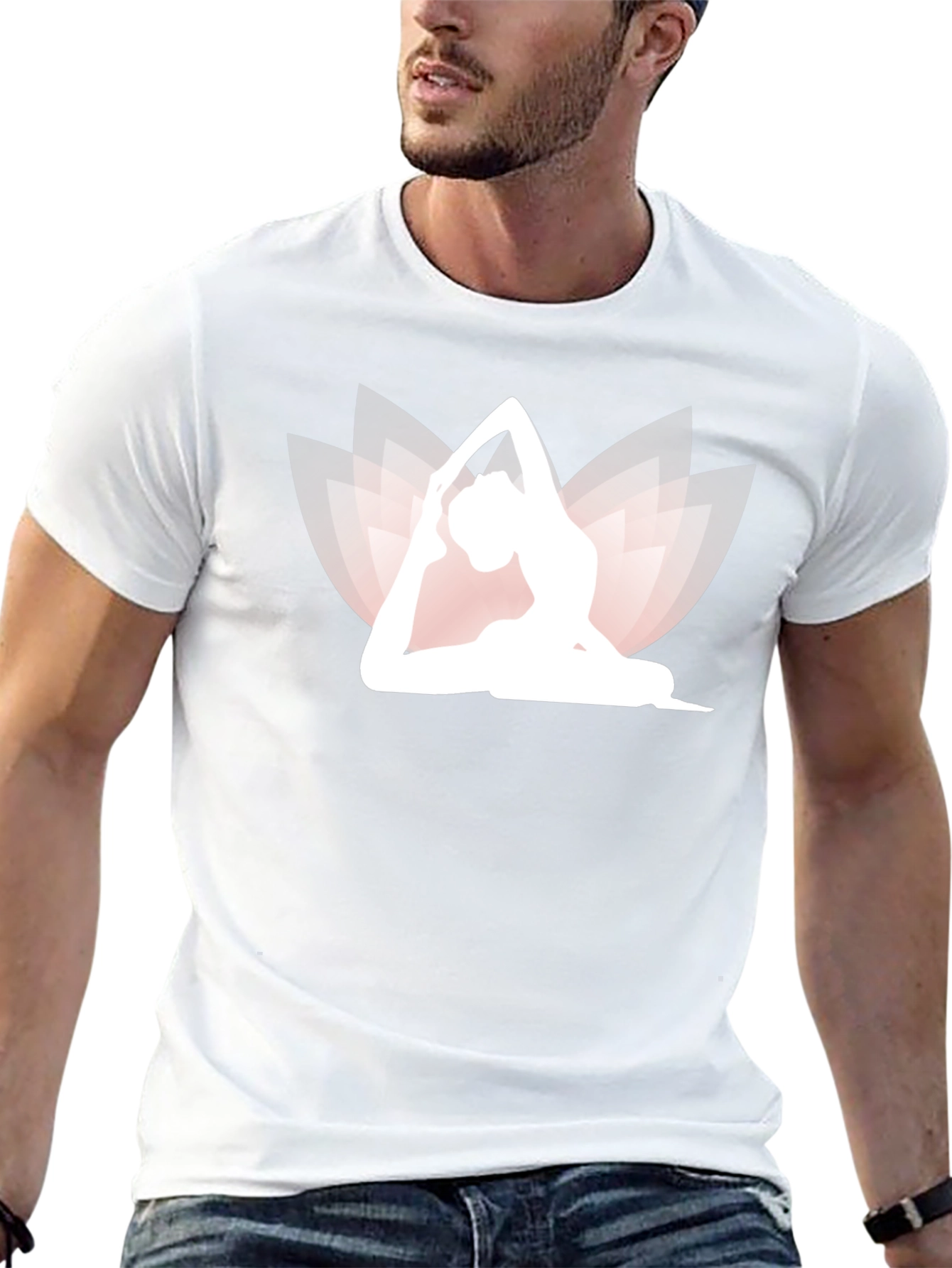 Black Yoga Lotus T-Shirt