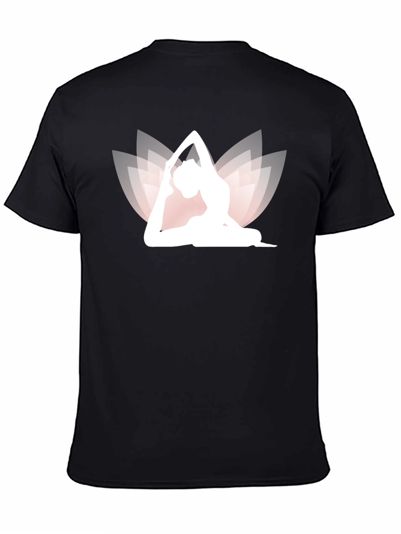 Black Yoga Lotus T-Shirt
