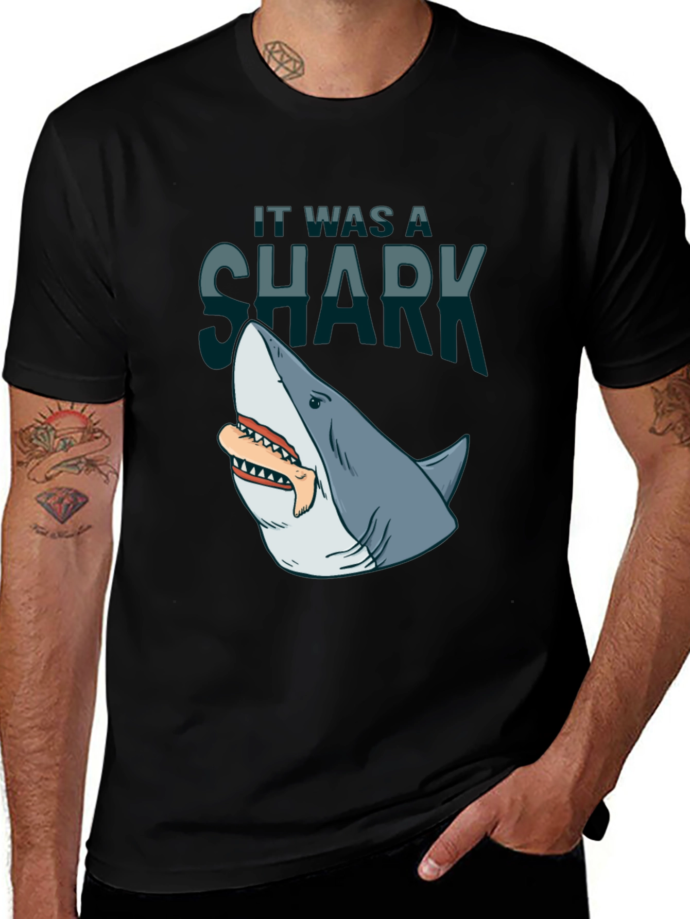 Shark Attack T-Shirt: It Was A Shark! Graphic Tee