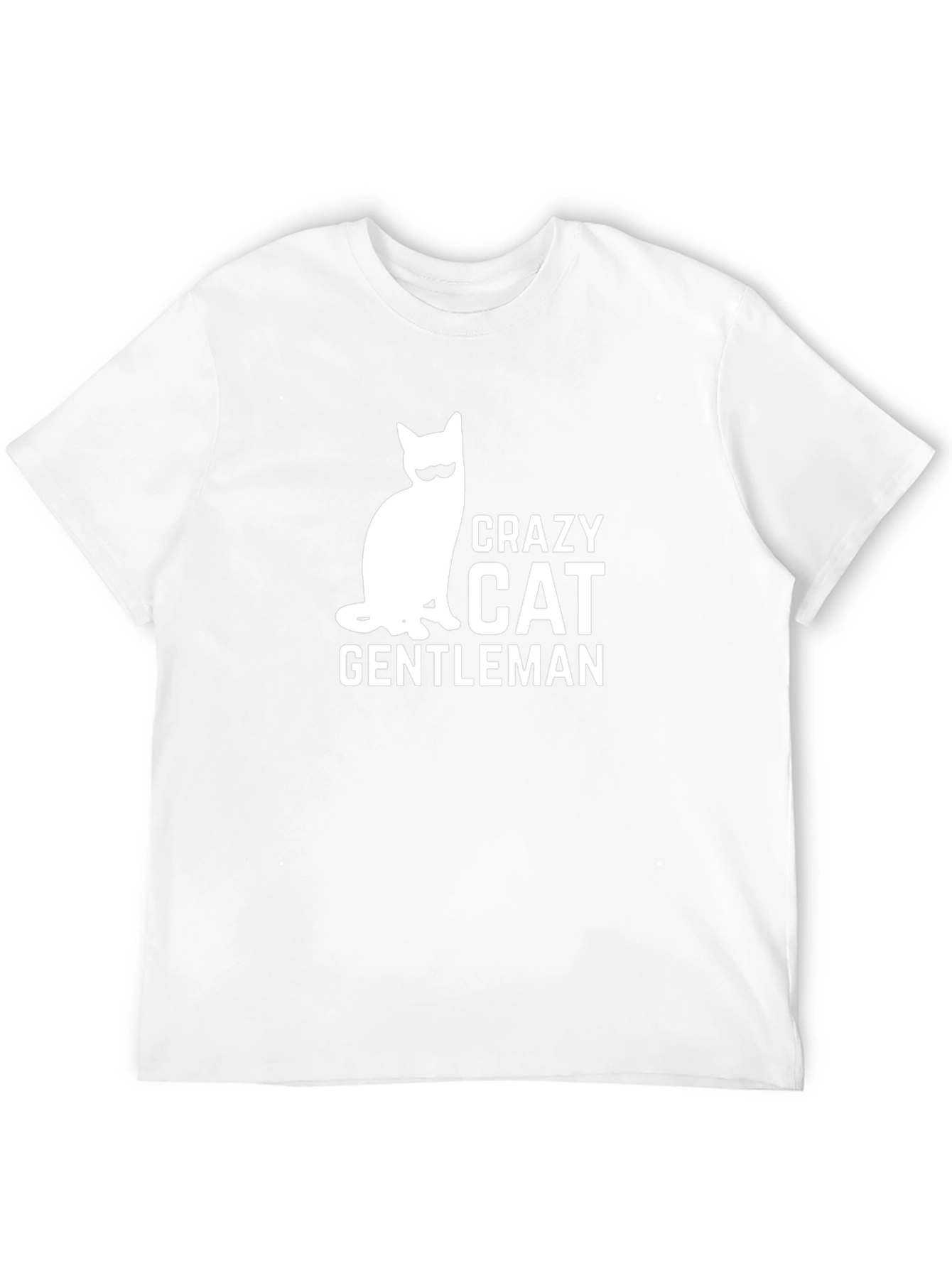 Crazy Cat Gentleman T-Shirt - Cool Graphic Tee