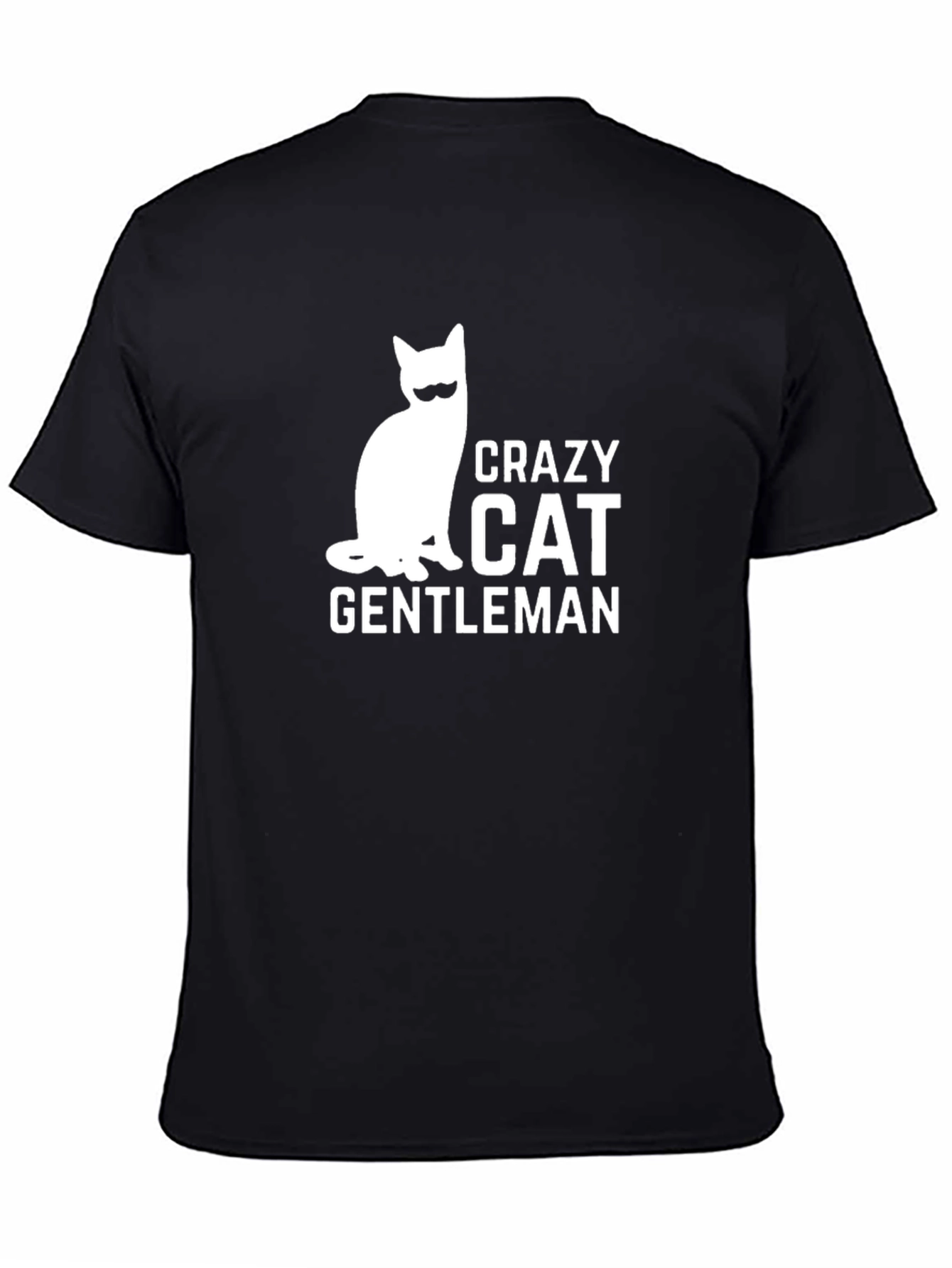 Crazy Cat Gentleman T-Shirt - Cool Graphic Tee