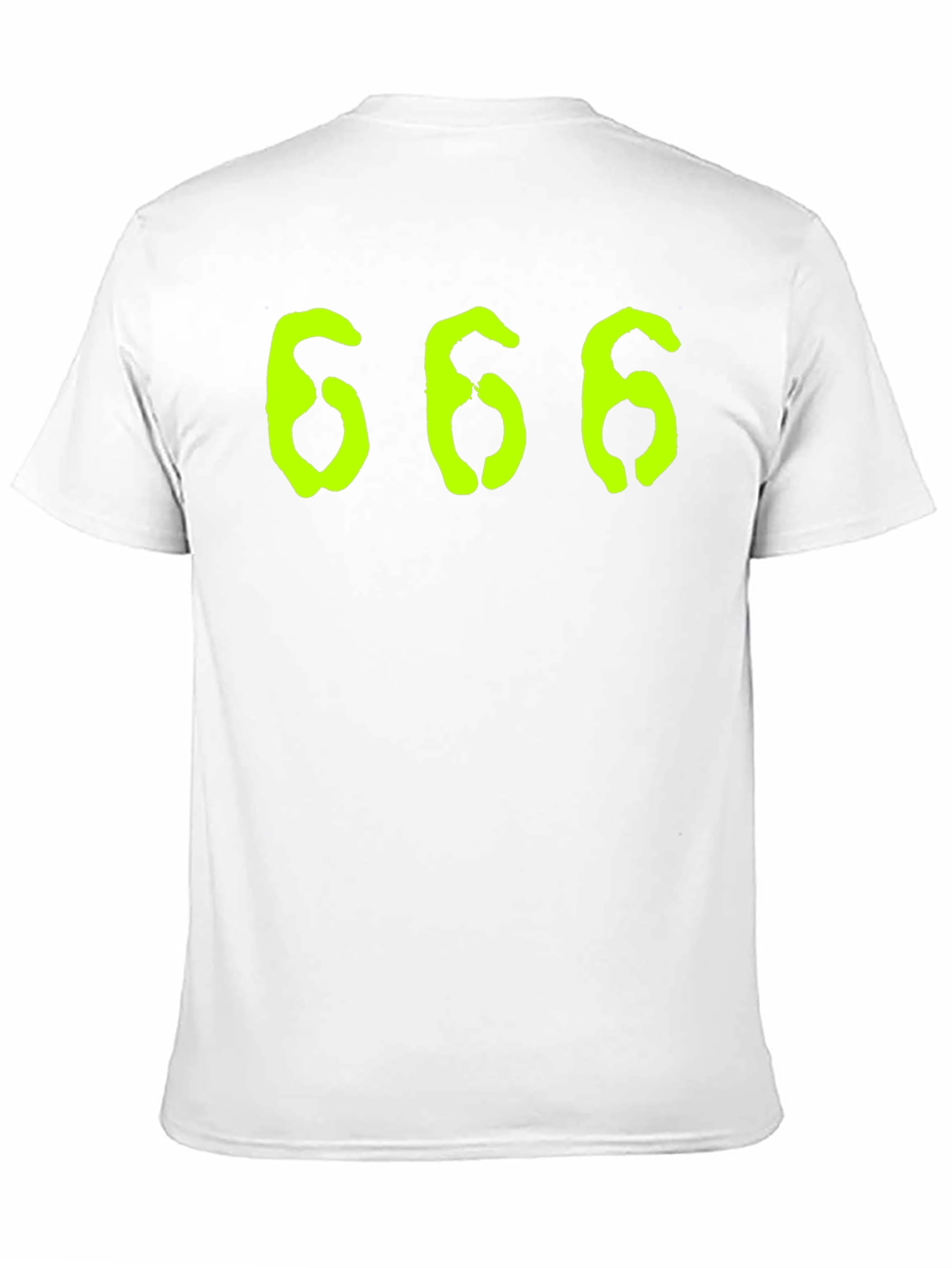666 Graphic Tee - Black Cotton T-Shirt